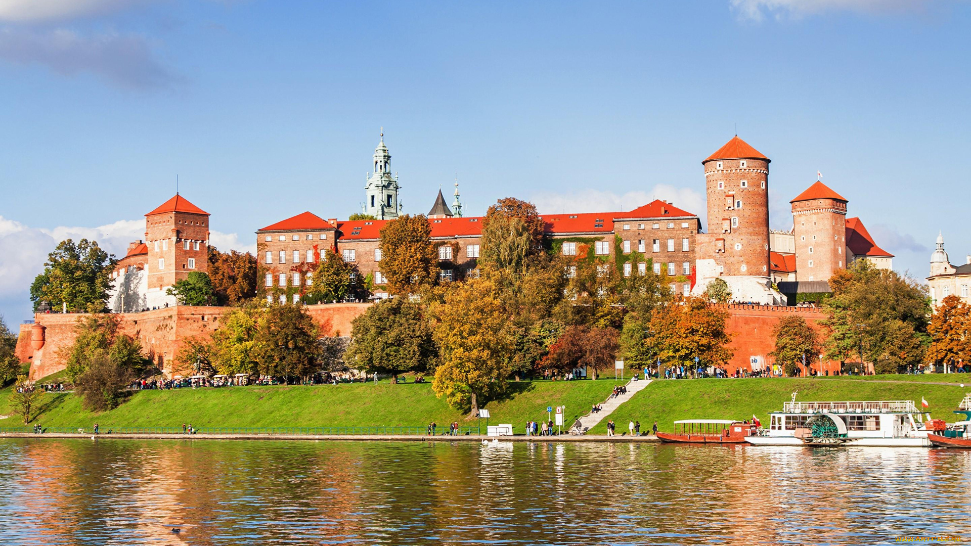 wawel, castle, города, краков, , польша, wawel, castle