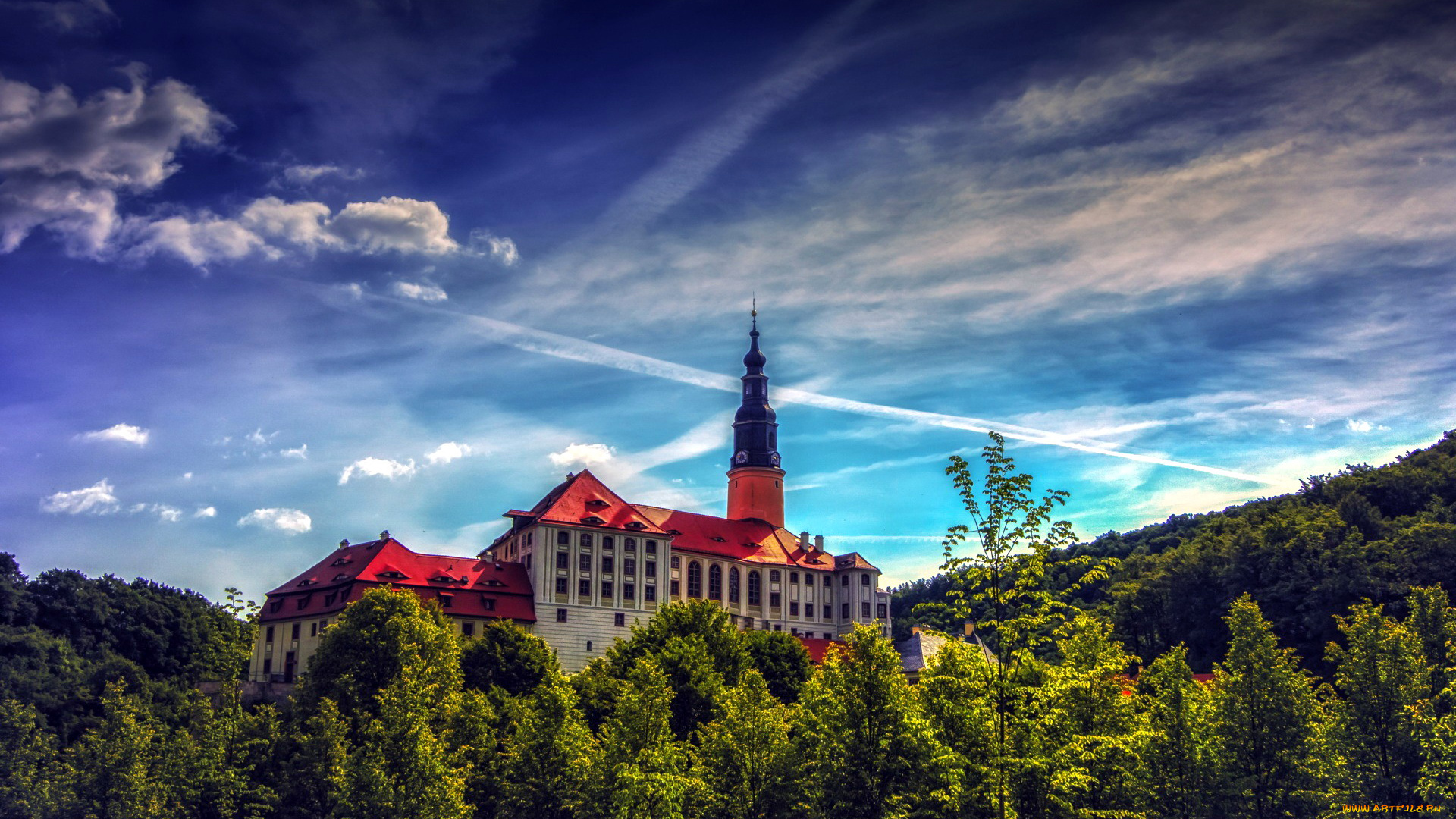 weesenstein, castle, города, замки, германии, weesenstein, castle