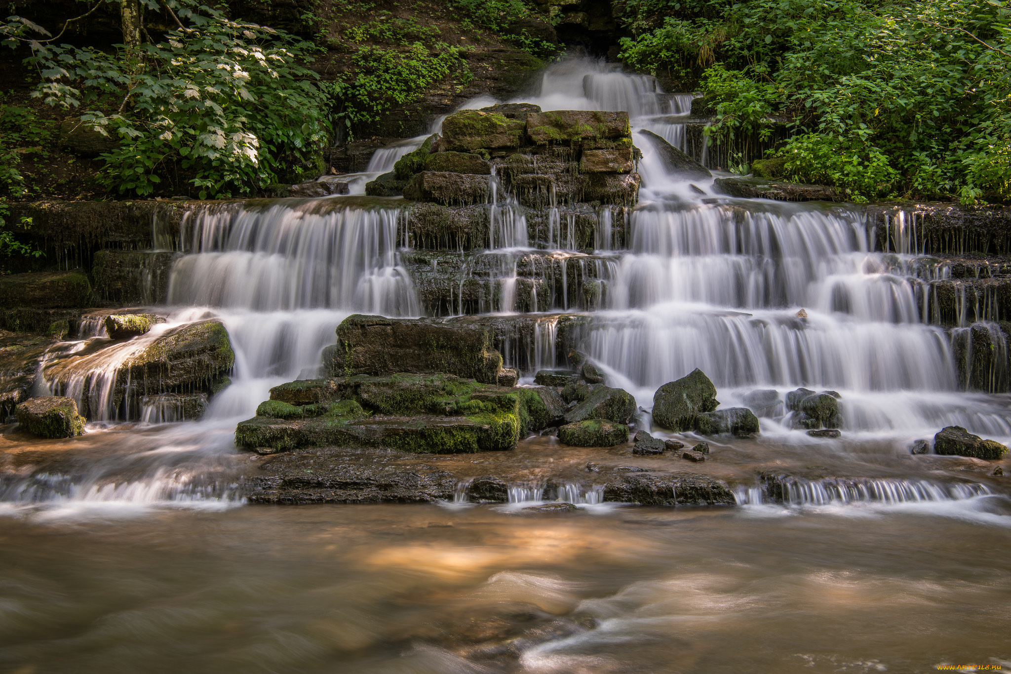 природа, водопады, простор
