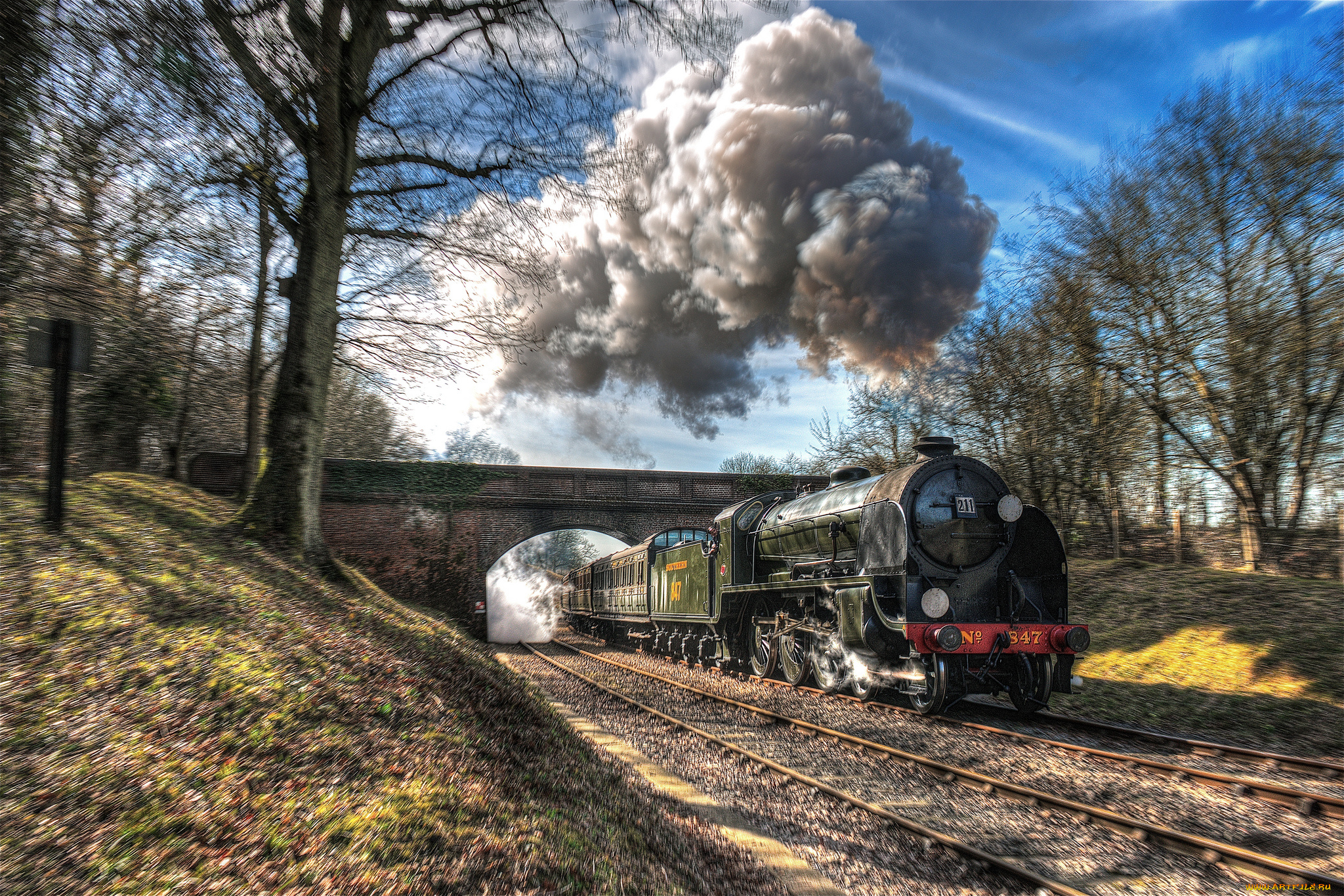 техника, паровозы, состав, локомотив