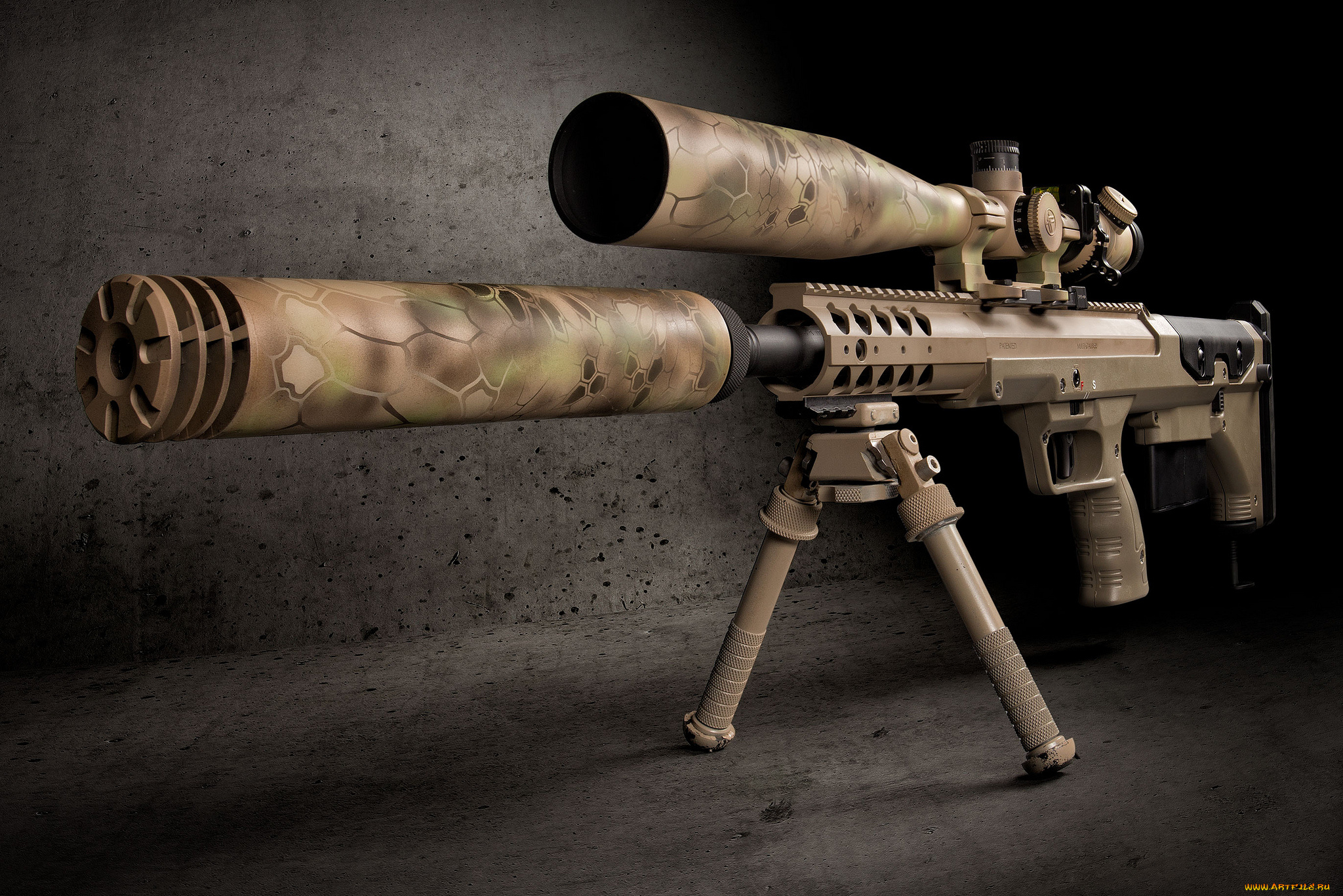 desert, tech, srs, оружие, снайперская, винтовка, ствол