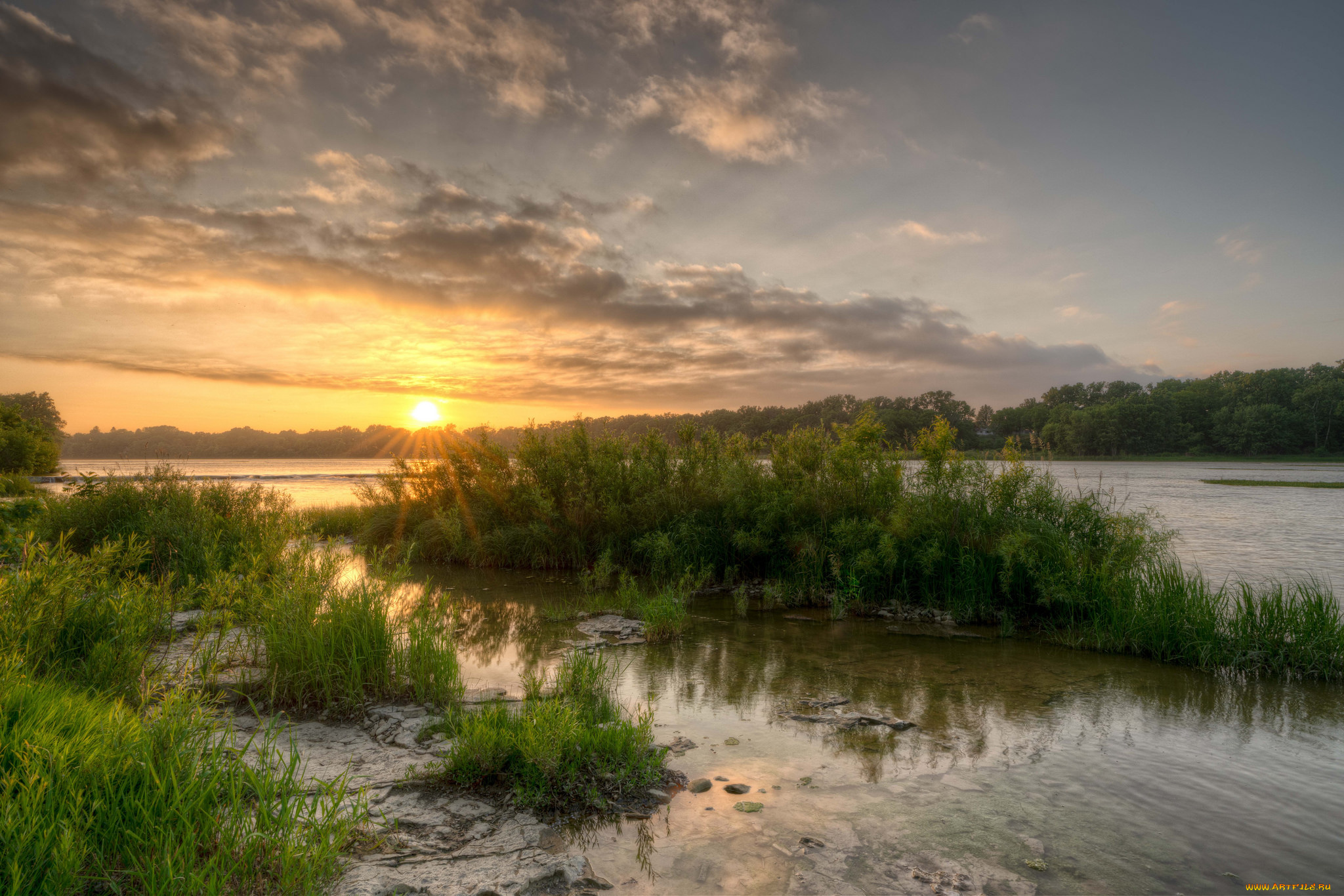 природа, реки, озера, простор