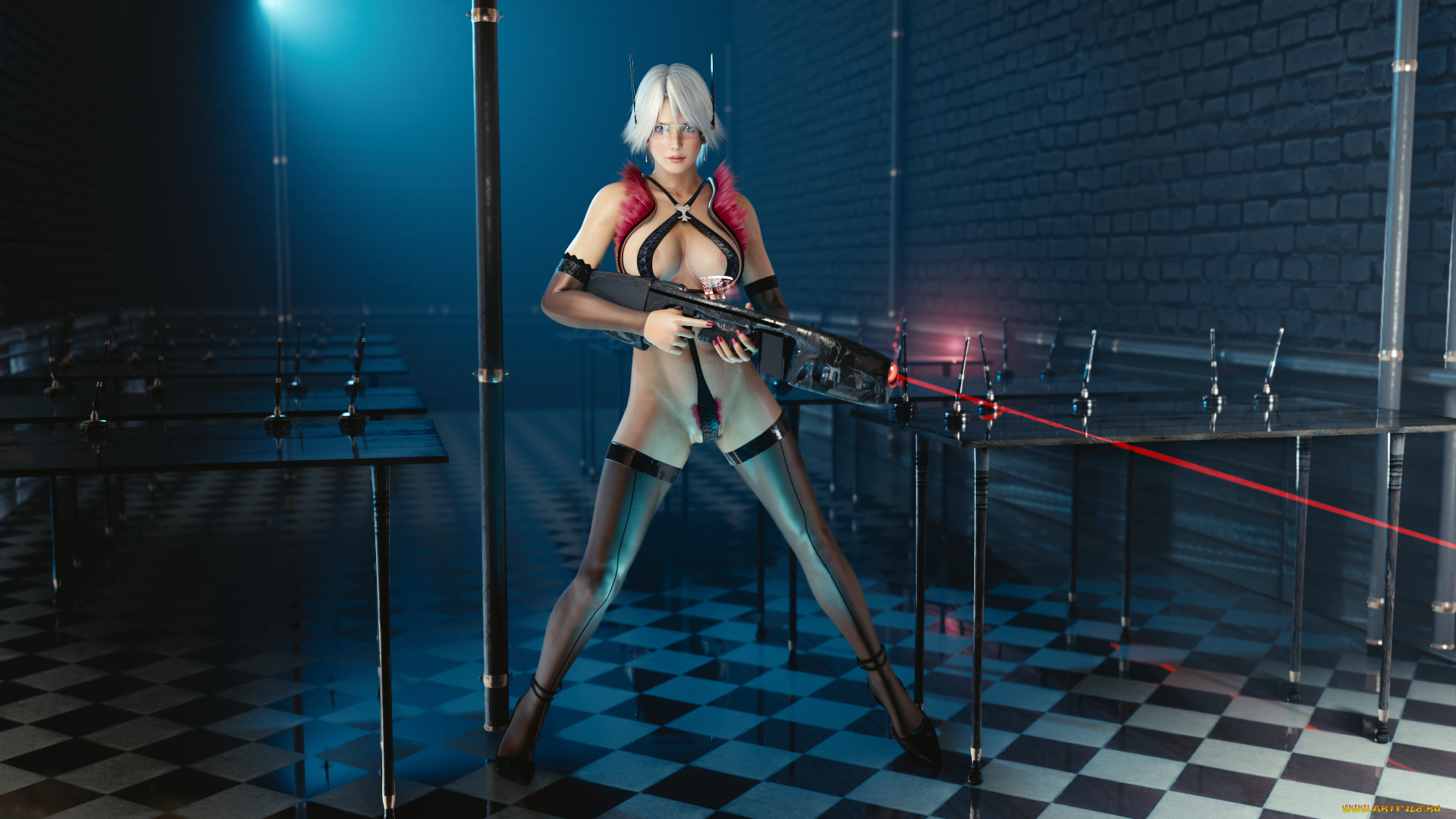 3д, графика, фантазия, , fantasy, фон, взгляд, девушка