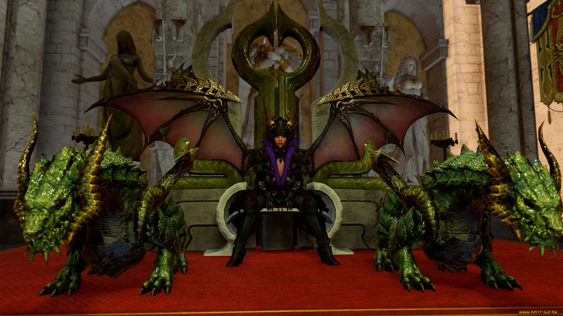 3д, графика, существа, , creatures, фон, взгляд, девушка