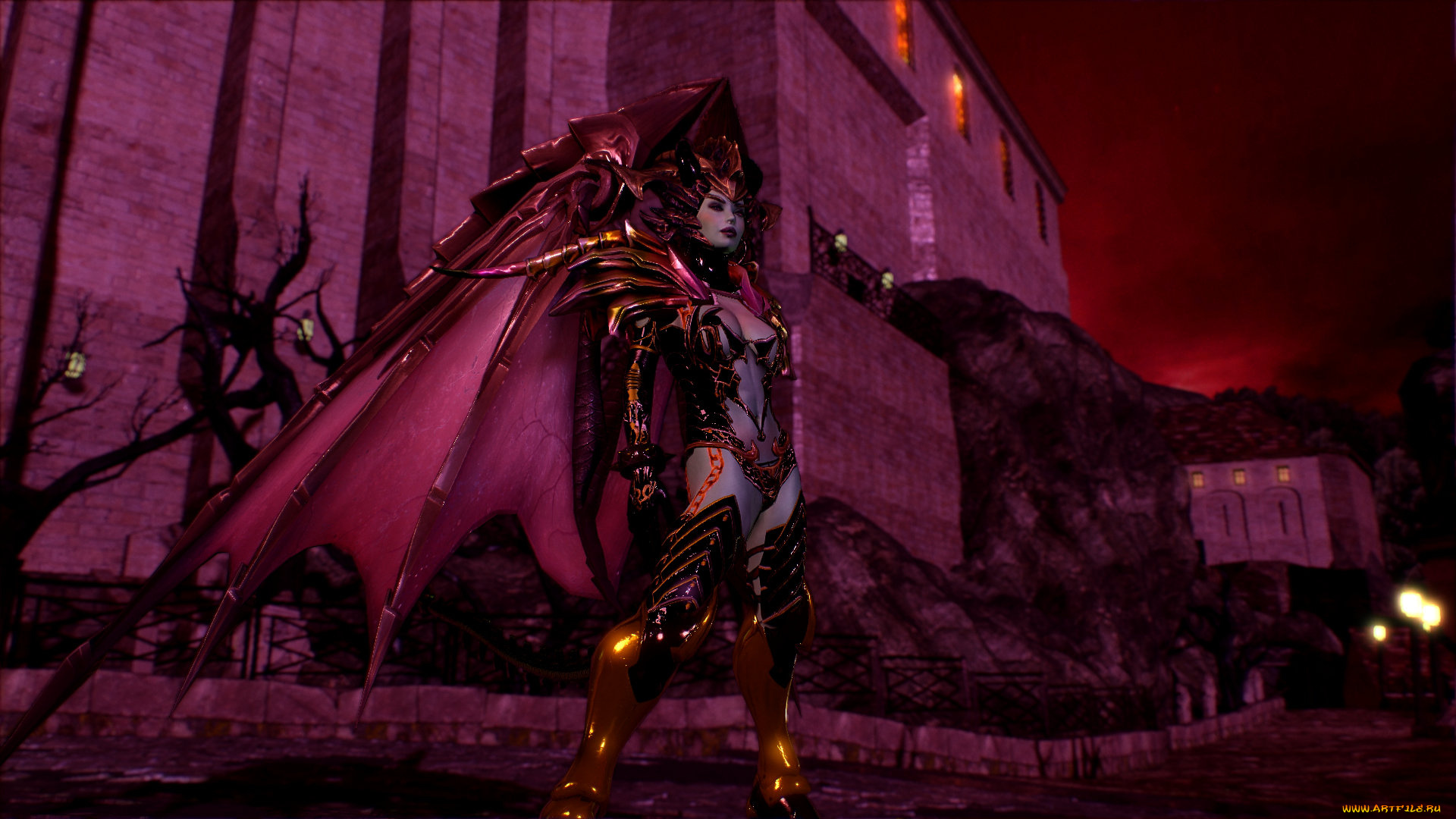 3д, графика, существа, , creatures, фон, взгляд, девушка