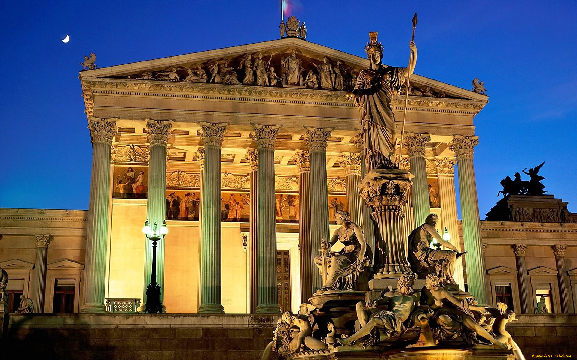 города, вена, , австрия, памятник