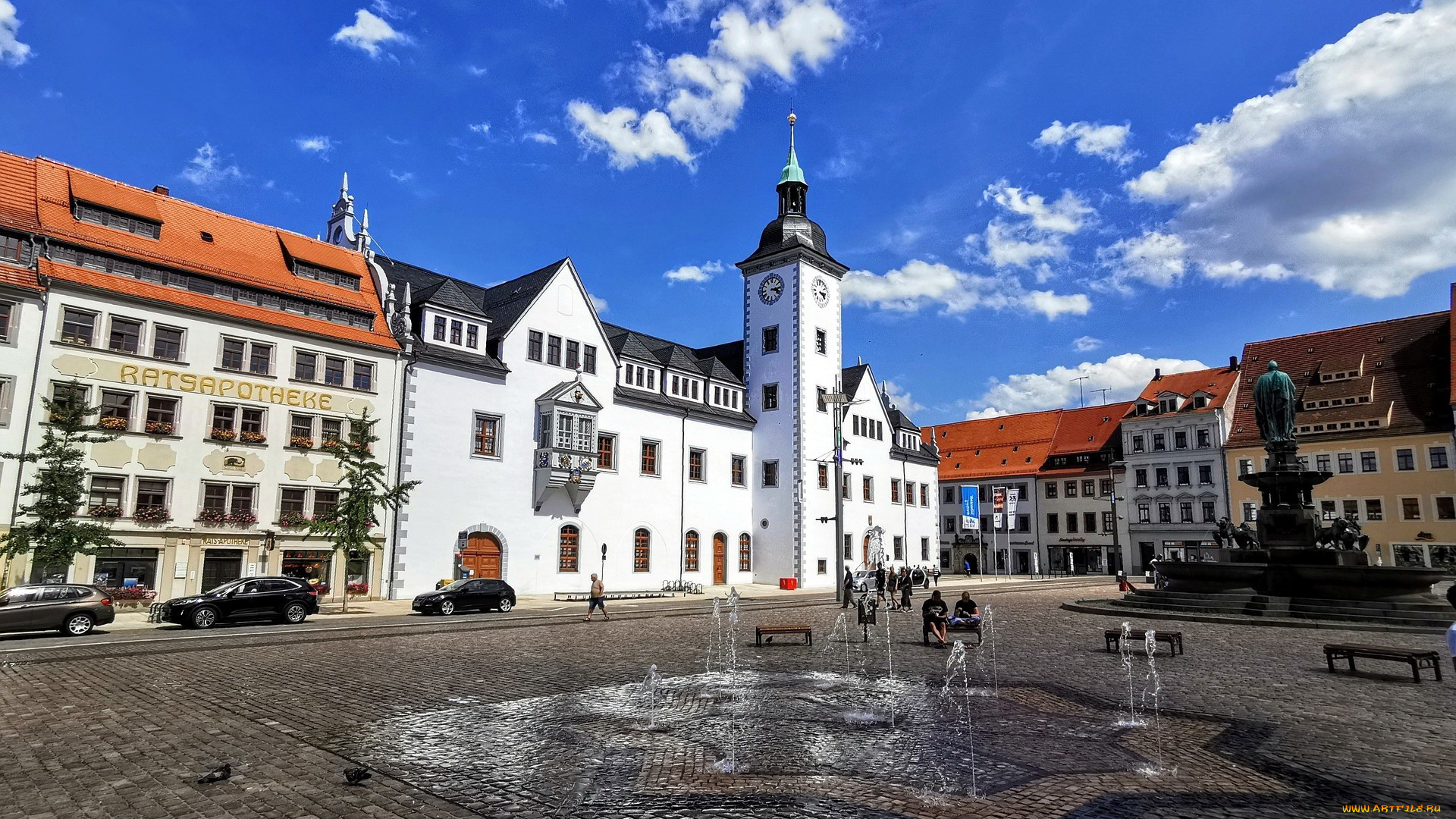 freiberg, saxony, germany, города, -, улицы, , площади, , набережные
