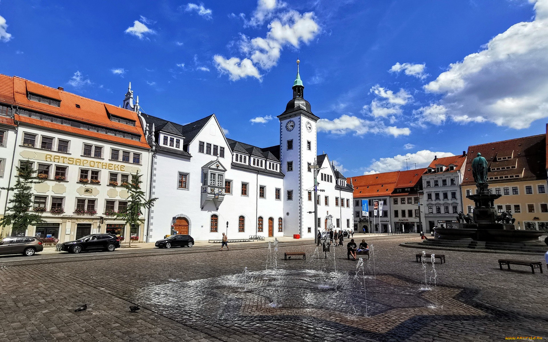 freiberg, saxony, germany, города, -, улицы, , площади, , набережные