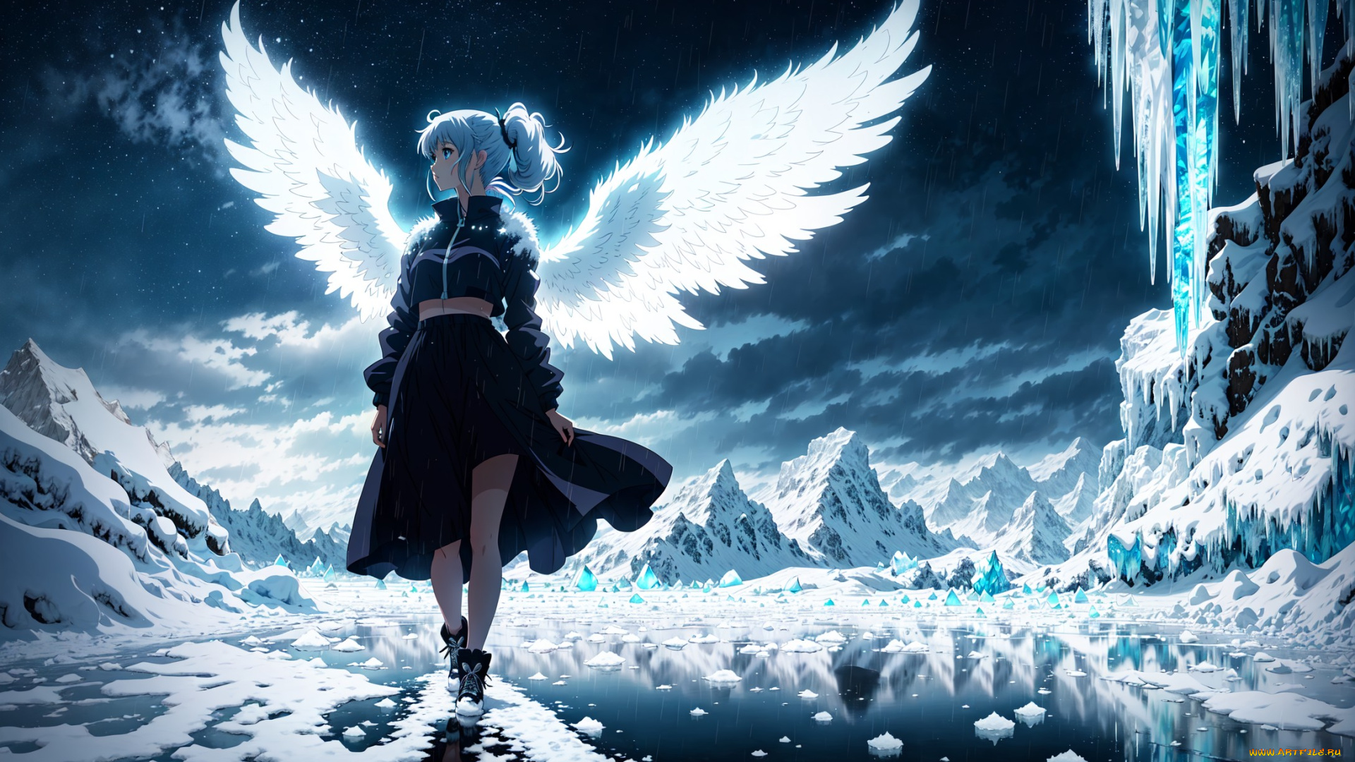 аниме, ангелы, , демоны, нейросети, графика, нейроарт, ai, art, нейронные, сети, рисунки, нейро, искусство