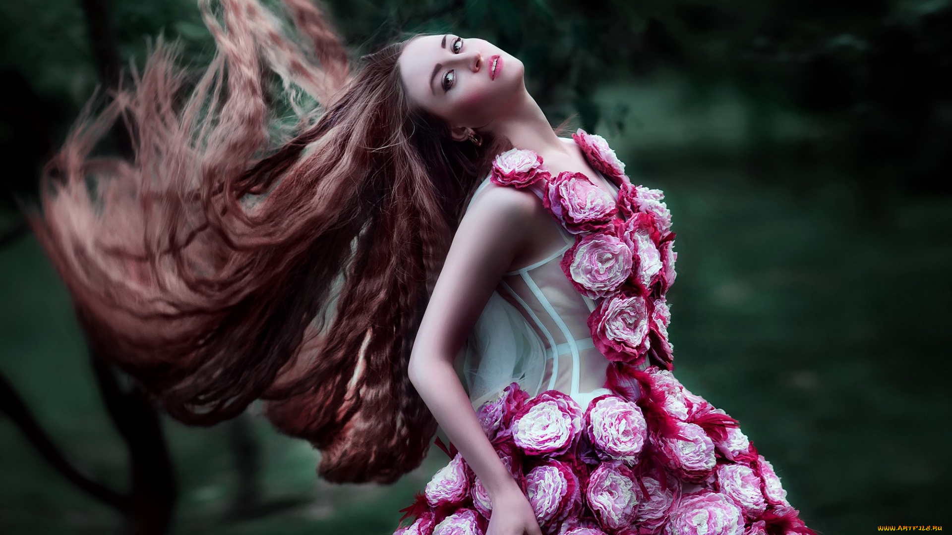 девушки, -, креатив, , косплей, длинные, волосы, кристина, киселёва