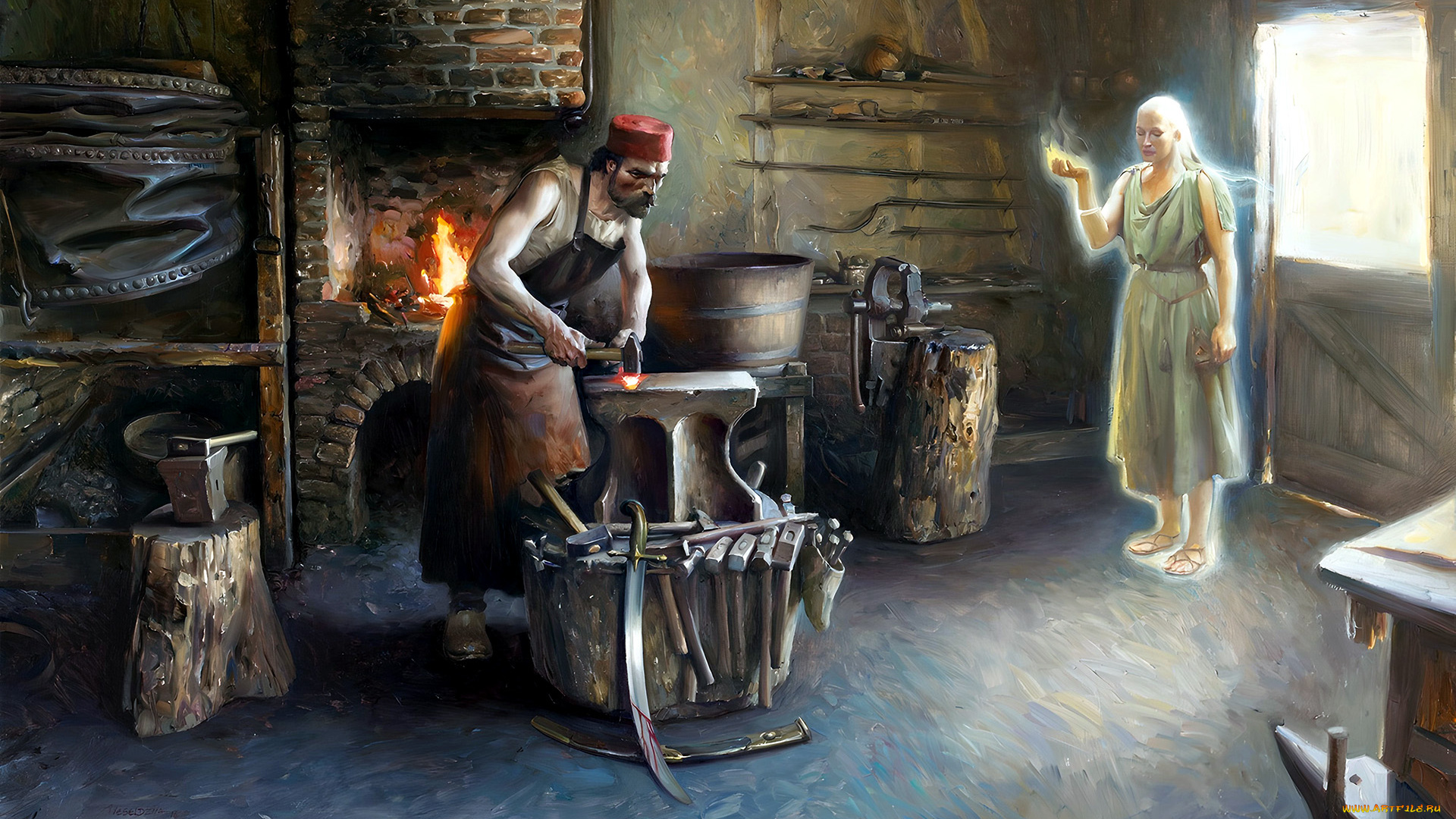 фэнтези, иные, миры, , иные, времена, кузнец, волшебница