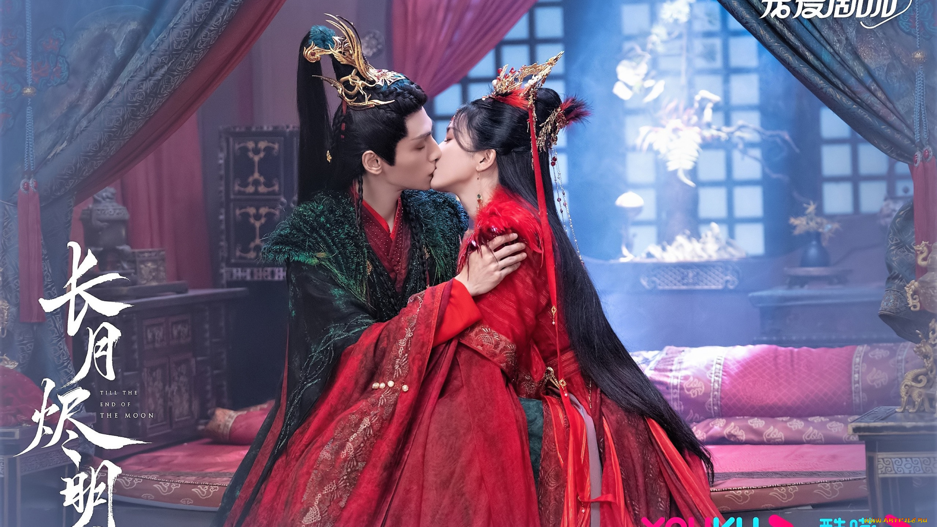 кино, фильмы, till, the, end, of, the, moon, пара, поцелуй