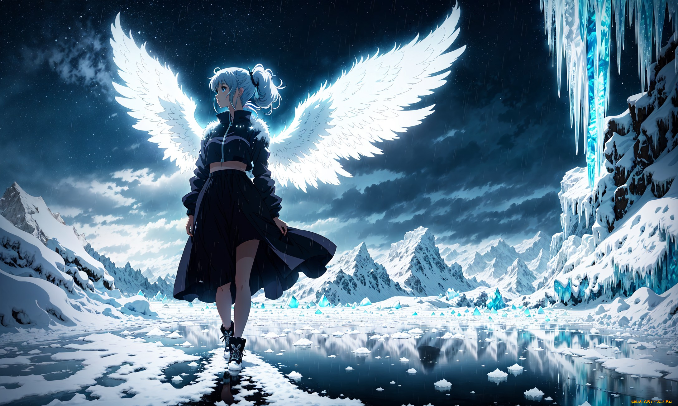 аниме, ангелы, , демоны, нейросети, графика, нейроарт, ai, art, нейронные, сети, рисунки, нейро, искусство