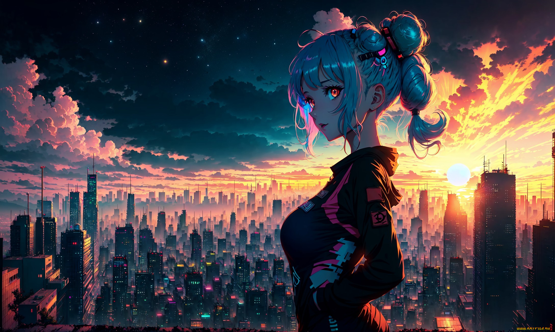 аниме, город, , улицы, , интерьер, , здания, нейросети, графика, нейроарт, ai, art, нейронные, сети, рисунки, нейро, искусство