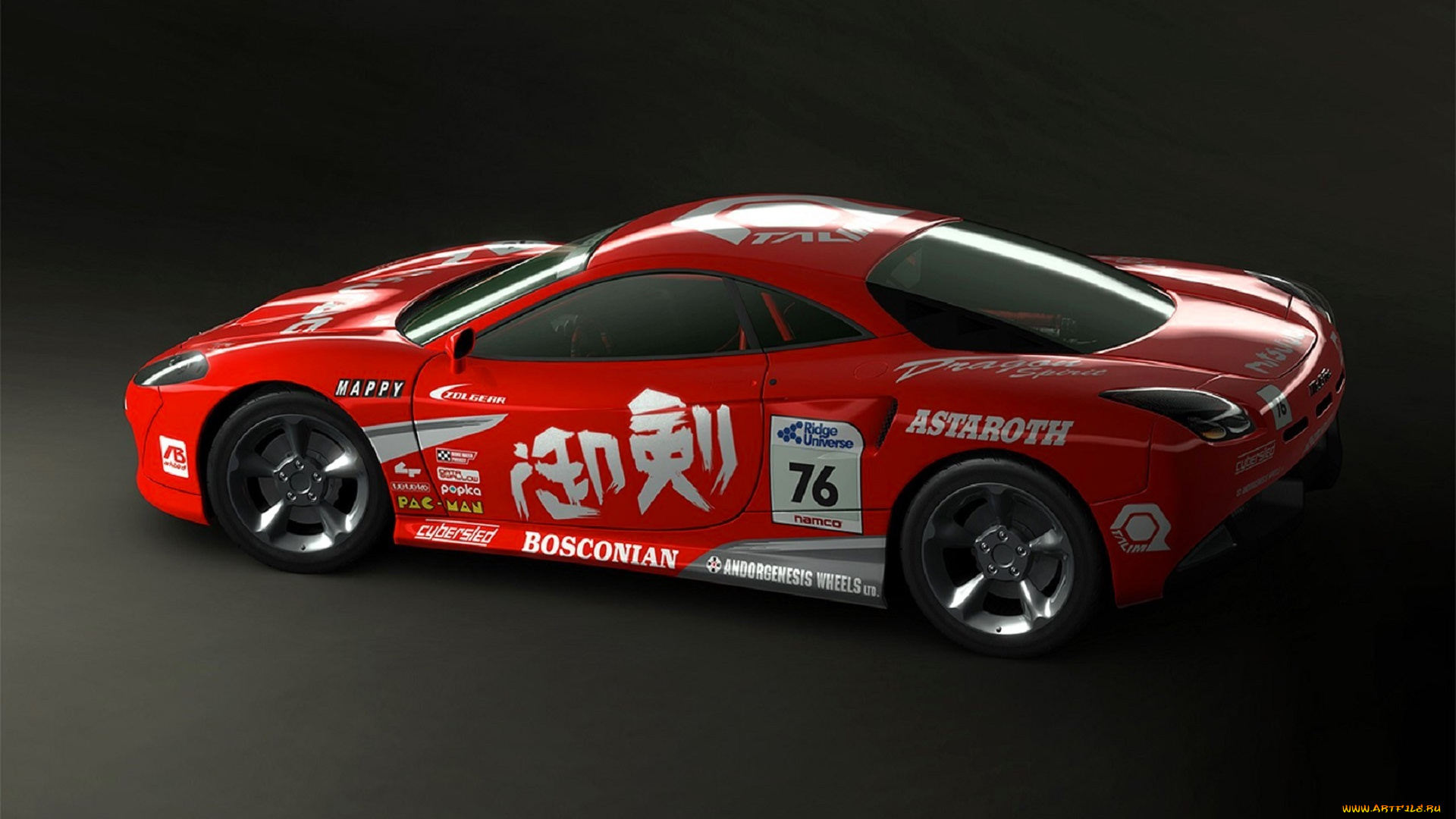 видео, игры, ridge, racer, 6, машина, красная