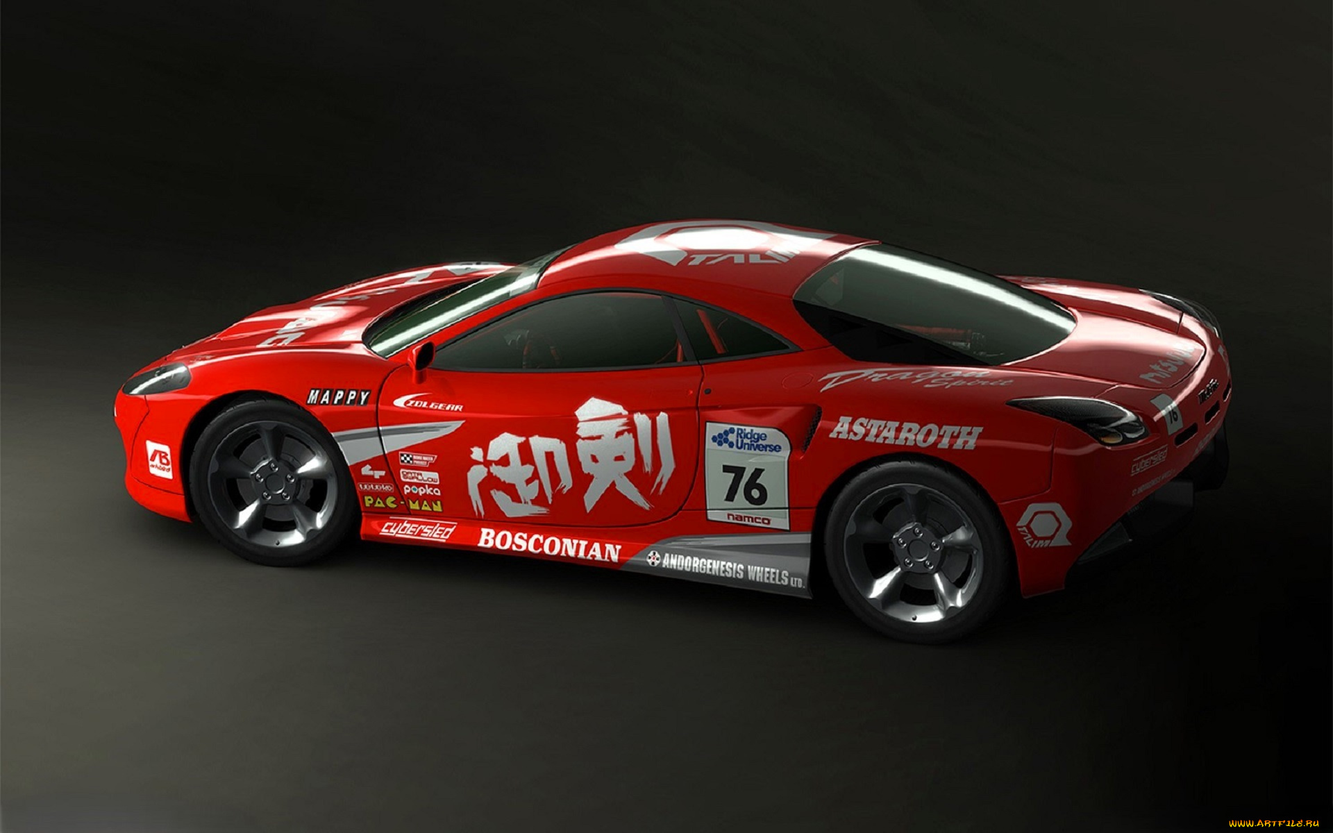 видео, игры, ridge, racer, 6, машина, красная