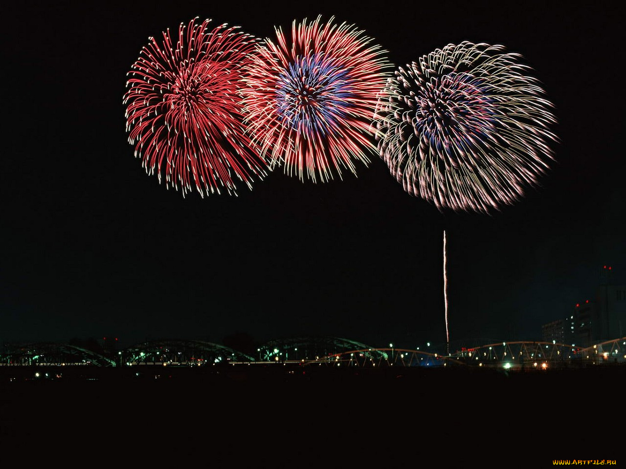разное, салюты, фейерверки