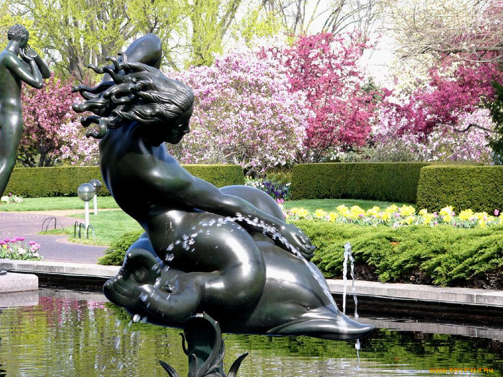 города, фонтаны