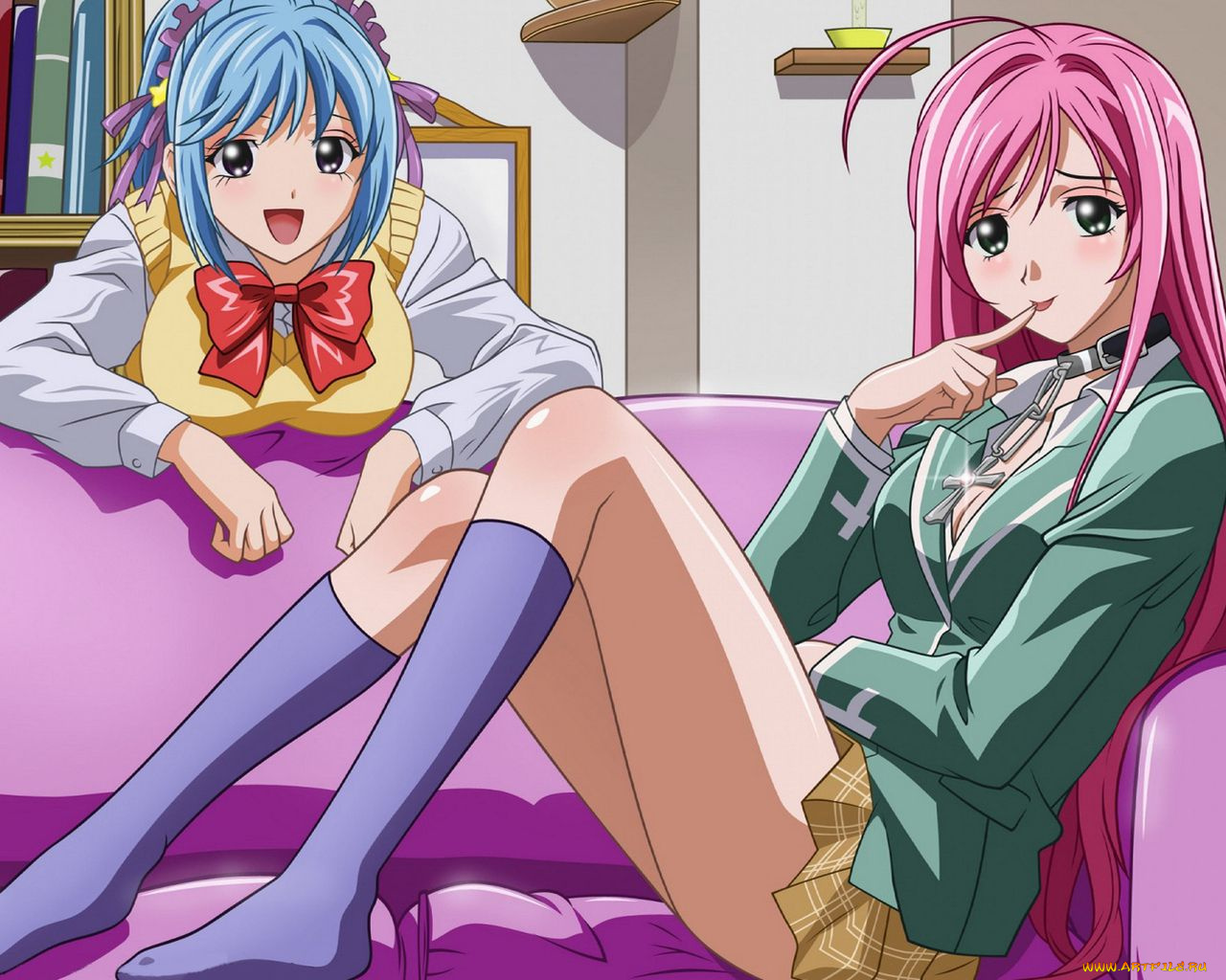 аниме, rosario, vampire
