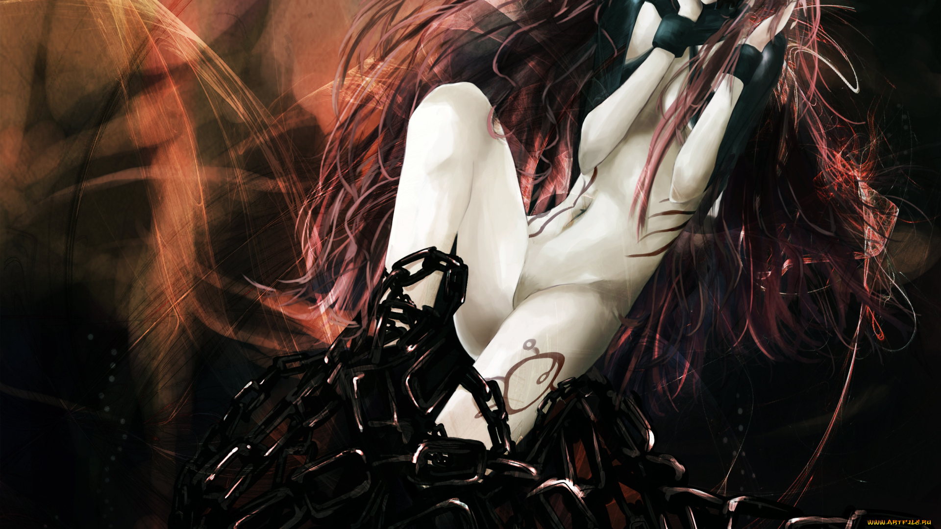 аниме, elfen, lied, lucy