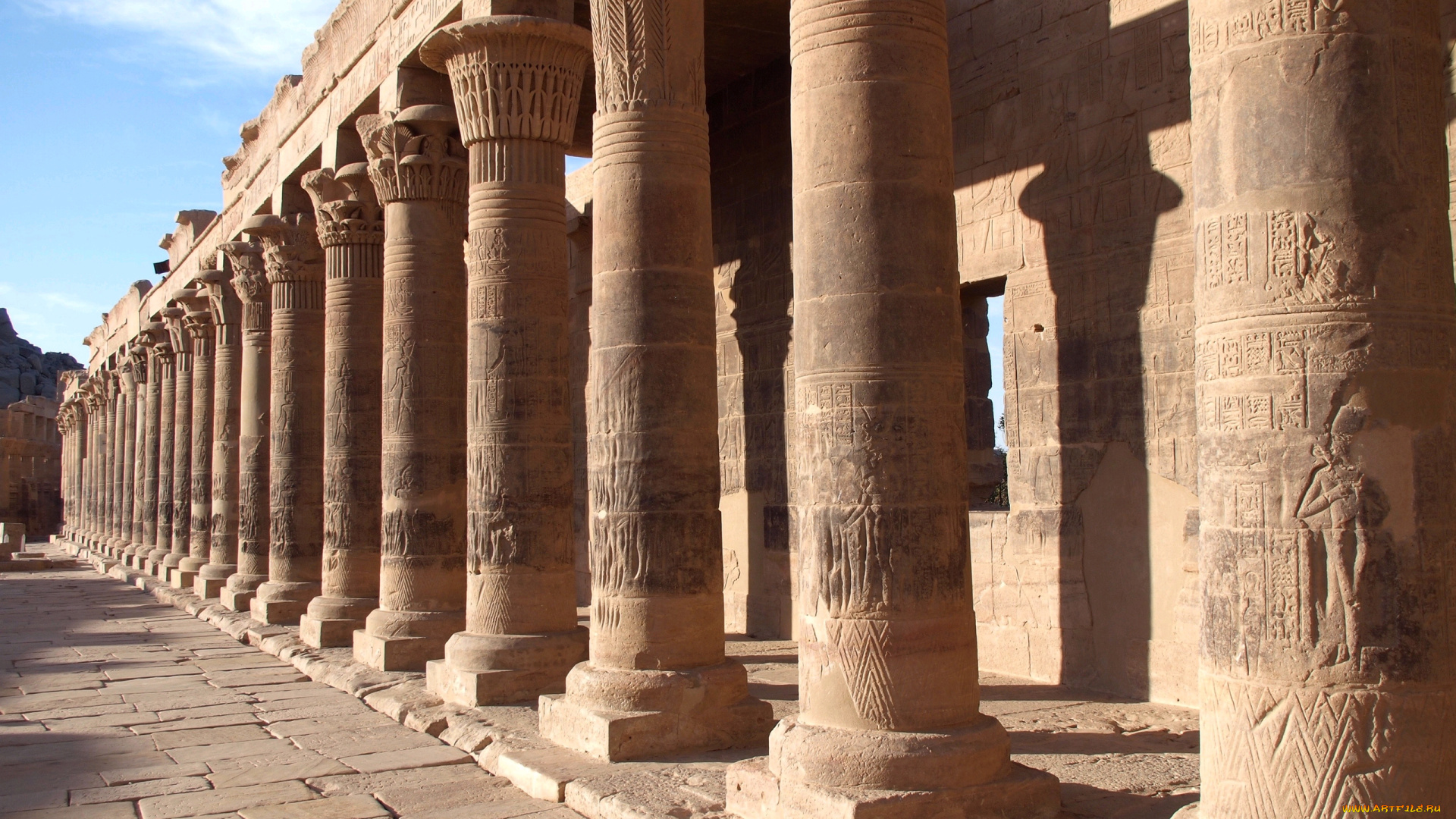 города, исторические, архитектурные, памятники, древний, египет