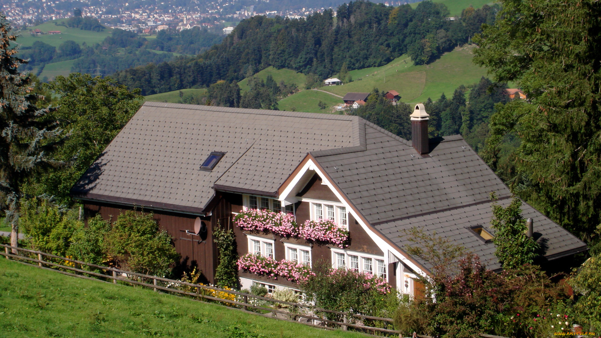 швейцария, реэтобель, города, здания, дома