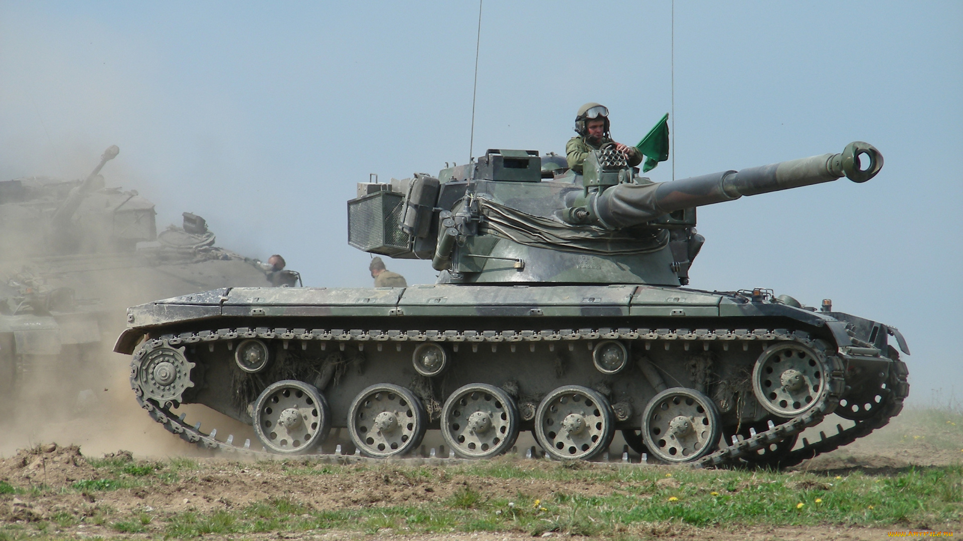 техника, военная, танк, поле