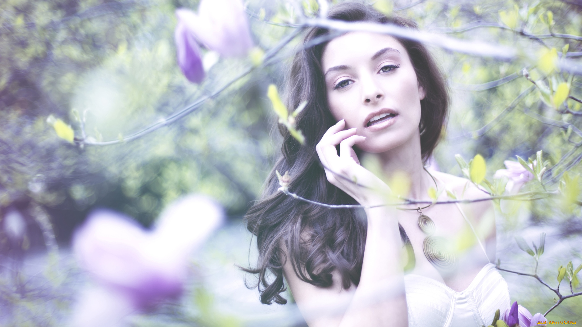 -Unsort, Брюнетки, Шатенки, девушки, unsort, брюнетки, шатенки, магнолия, настроение, романтика