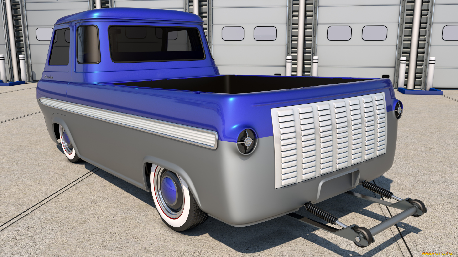 автомобили, 3д, ford, e100