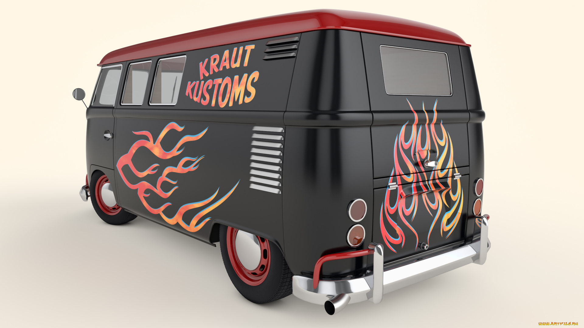 автомобили, 3д, volkswagen, 1950