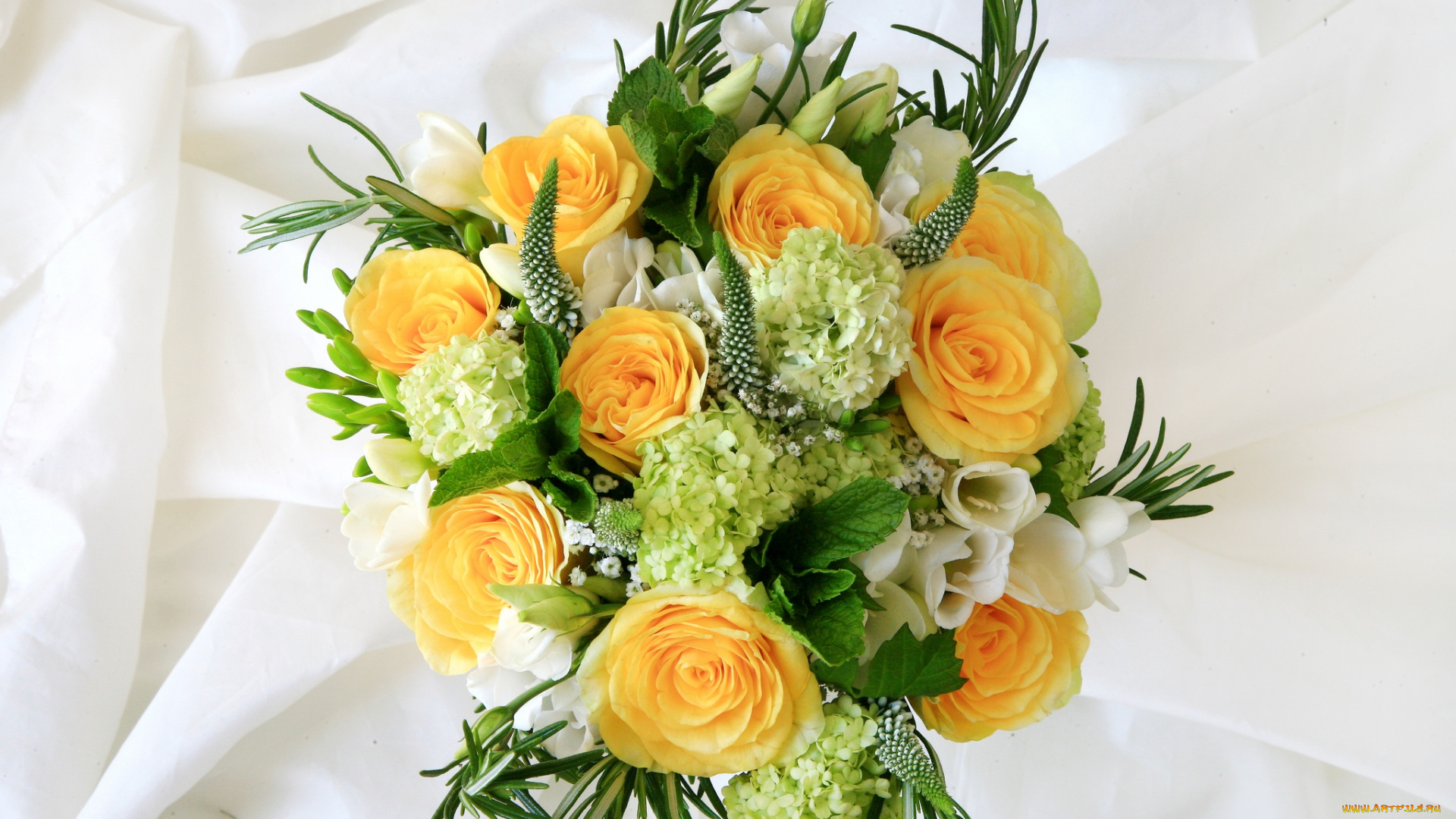 цветы, букеты, композиции, гортензия, розы, эустома