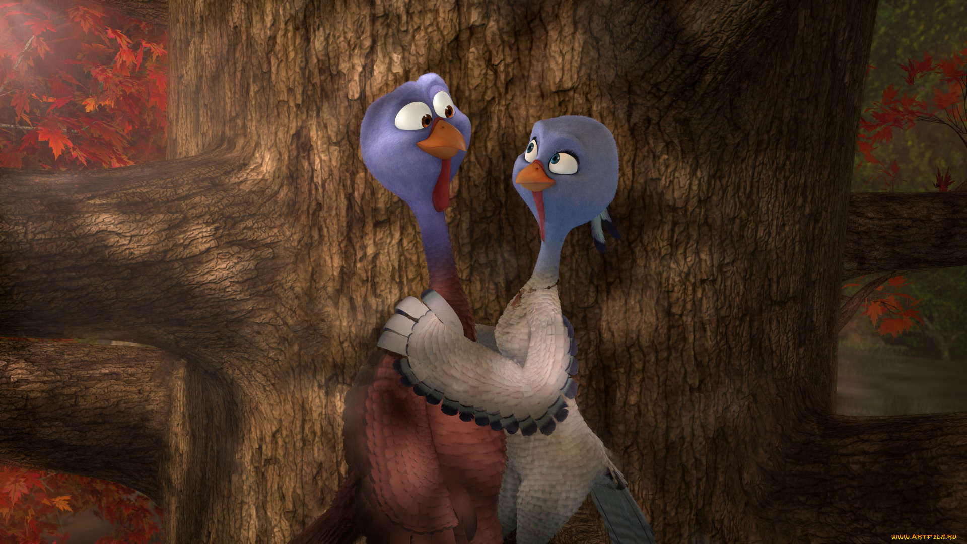 free, birds, мультфильмы, индюки, назад, в, будущее, 3d