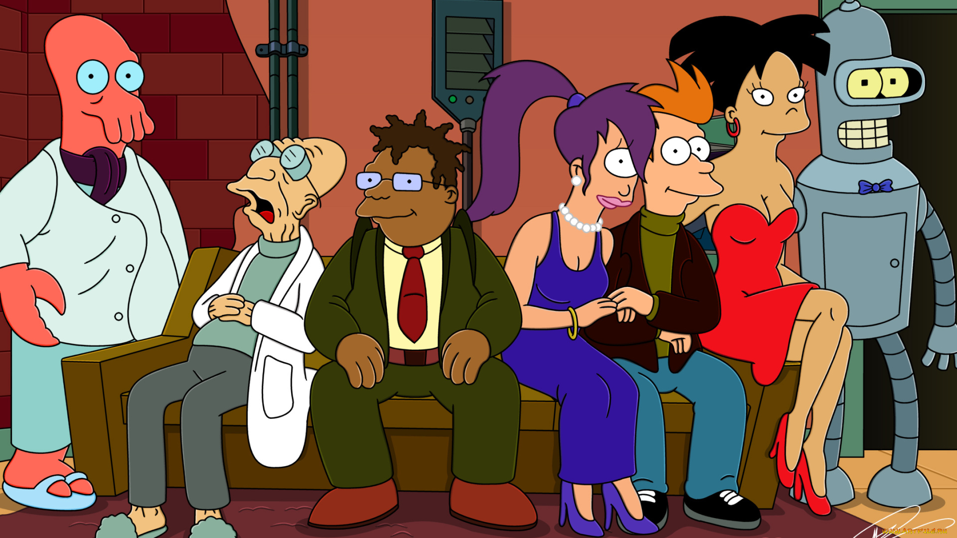 futurama, мультфильмы, футурама