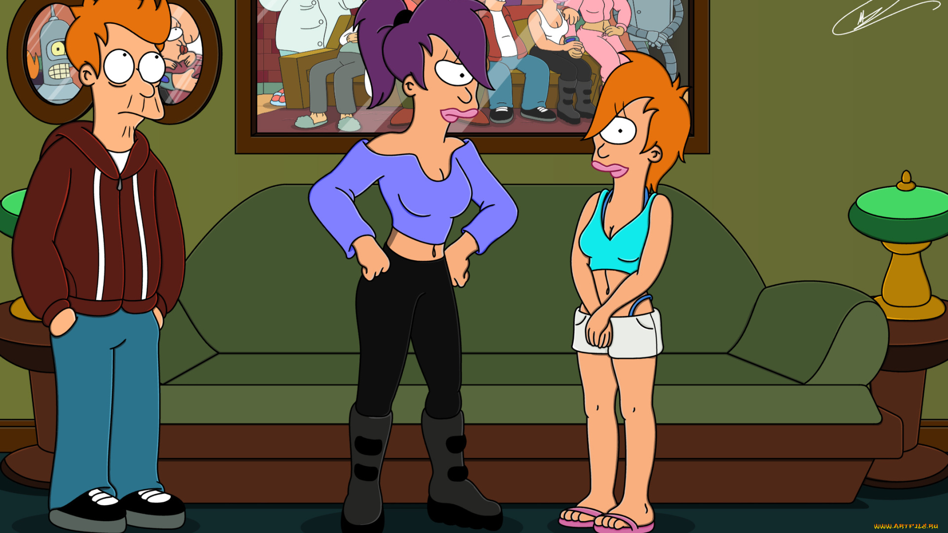 futurama, мультфильмы, футурама