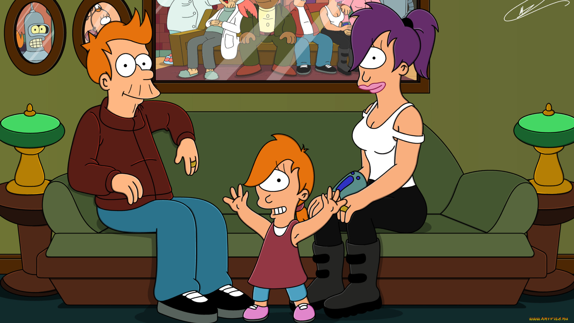 futurama, мультфильмы, футурама