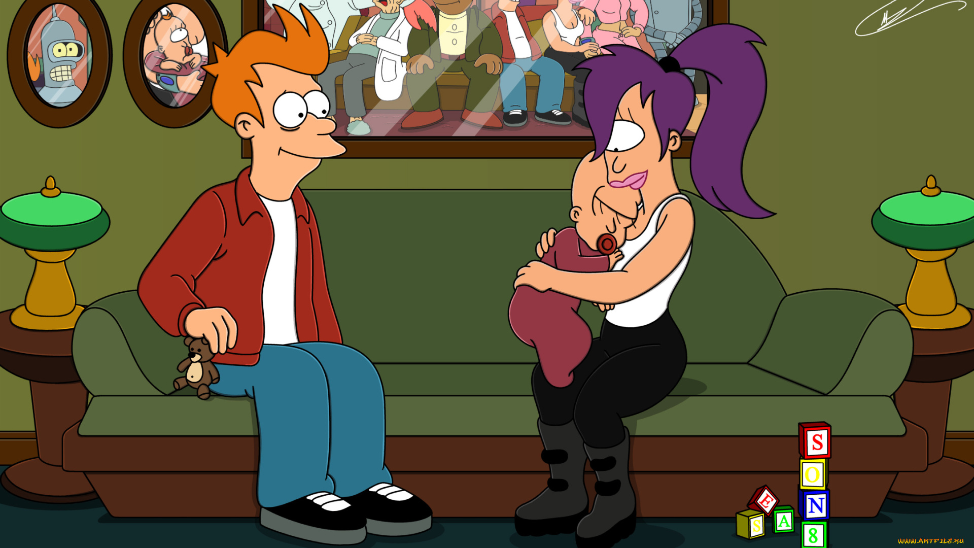 futurama, мультфильмы, футурама
