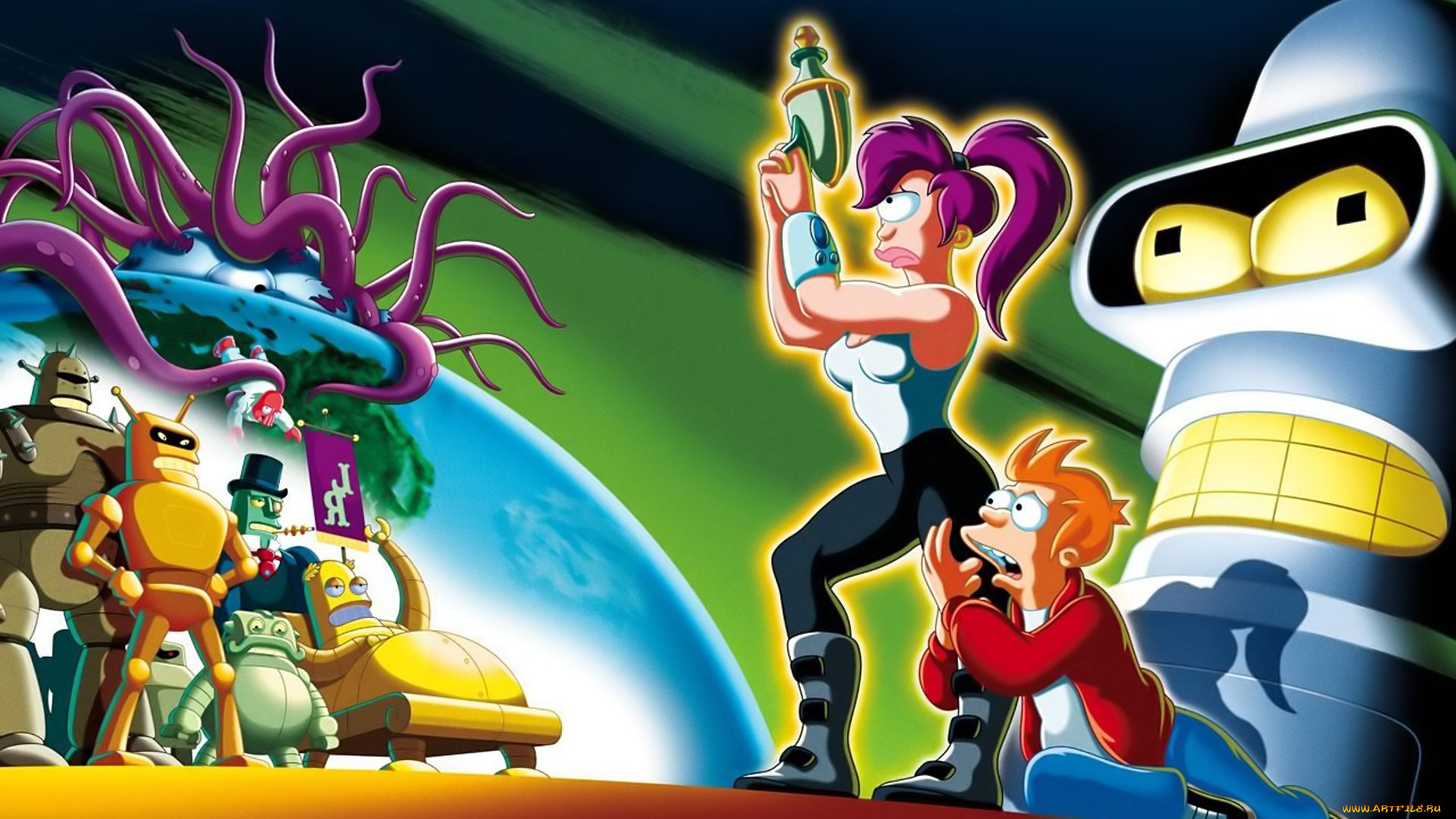 futurama, мультфильмы, футурама