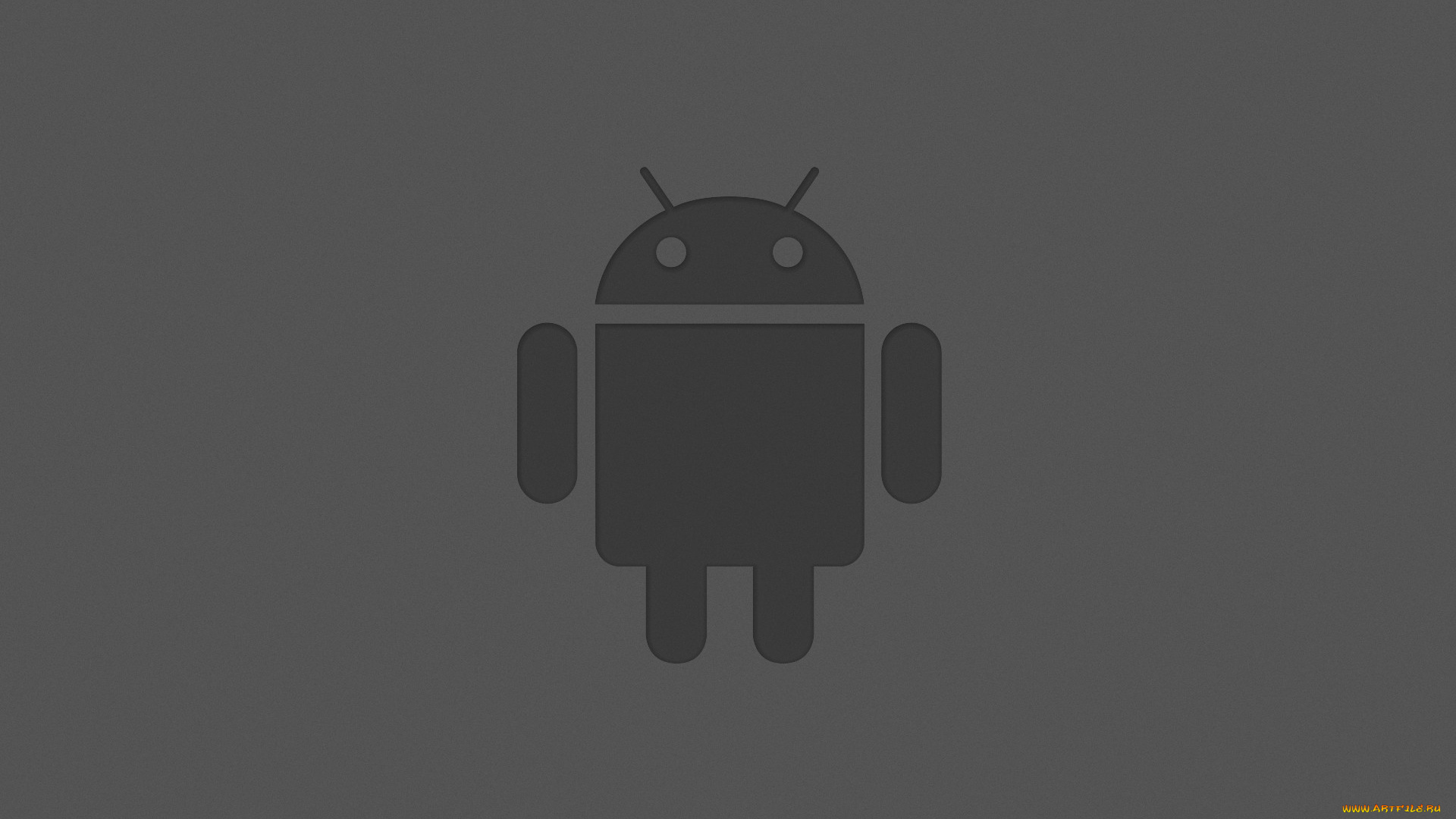 компьютеры, android, логотип, серый