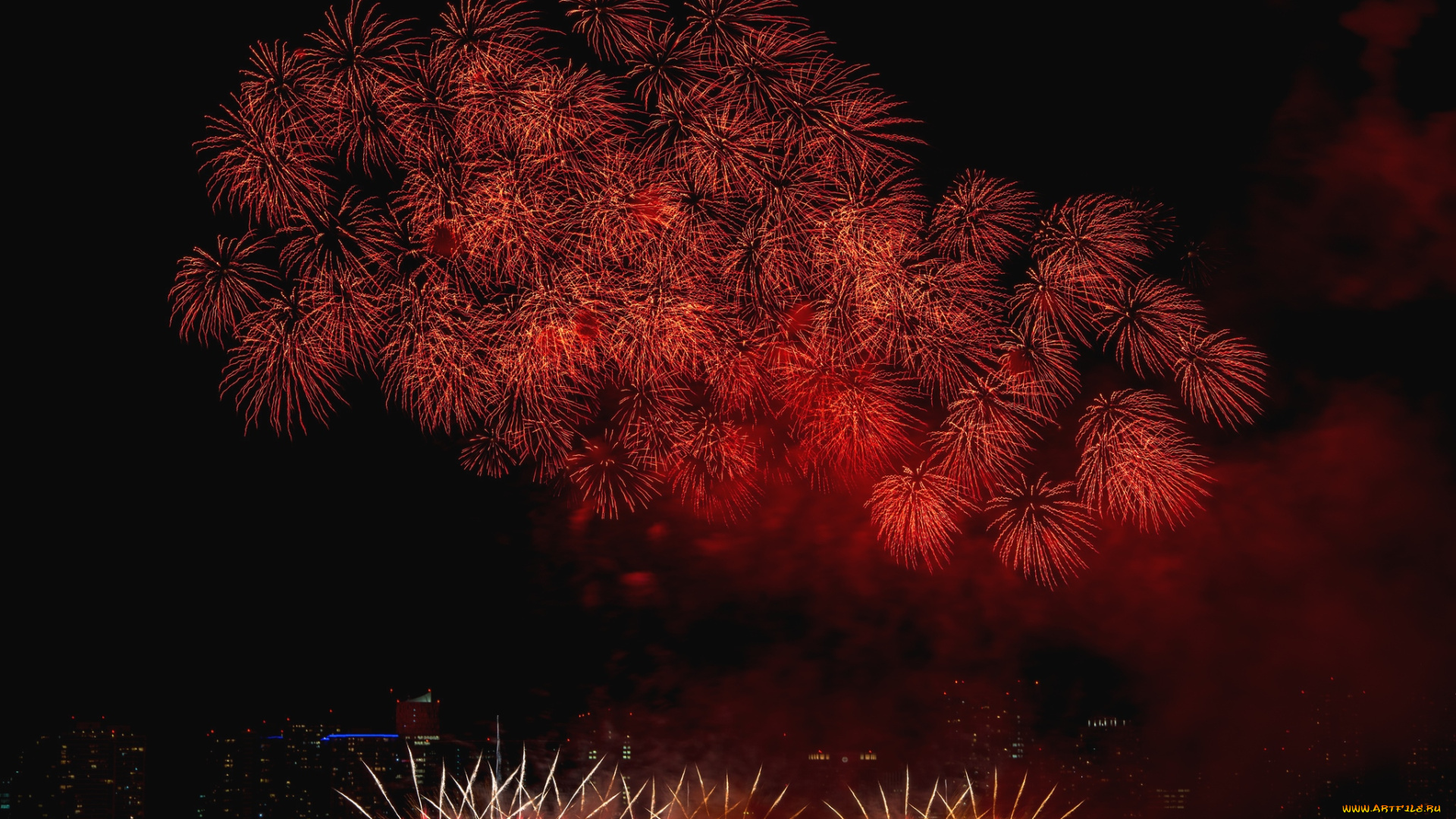 разное, салюты, фейерверки, праздник