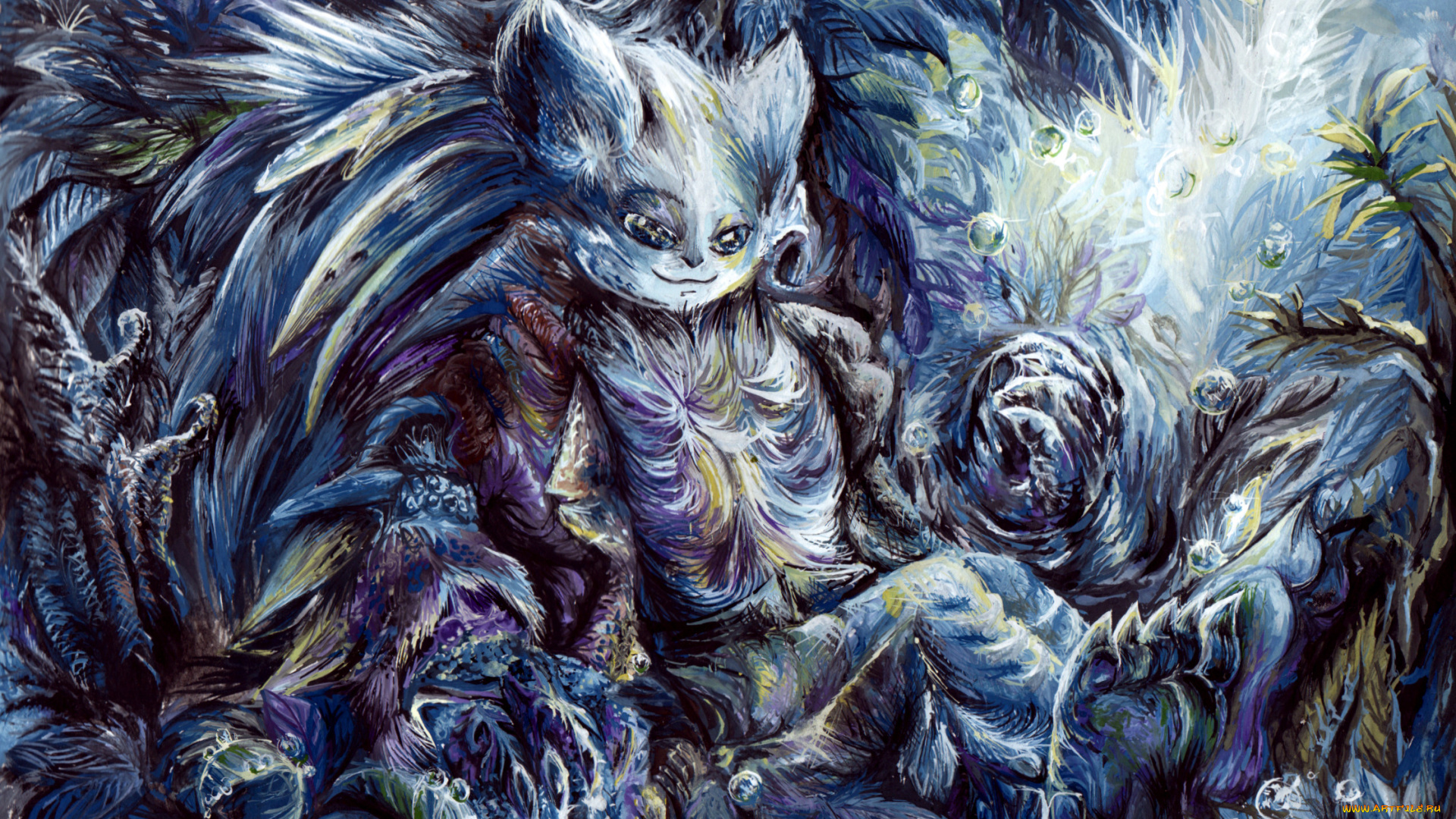 рисованные, животные, сказочные, мифические, рисунок