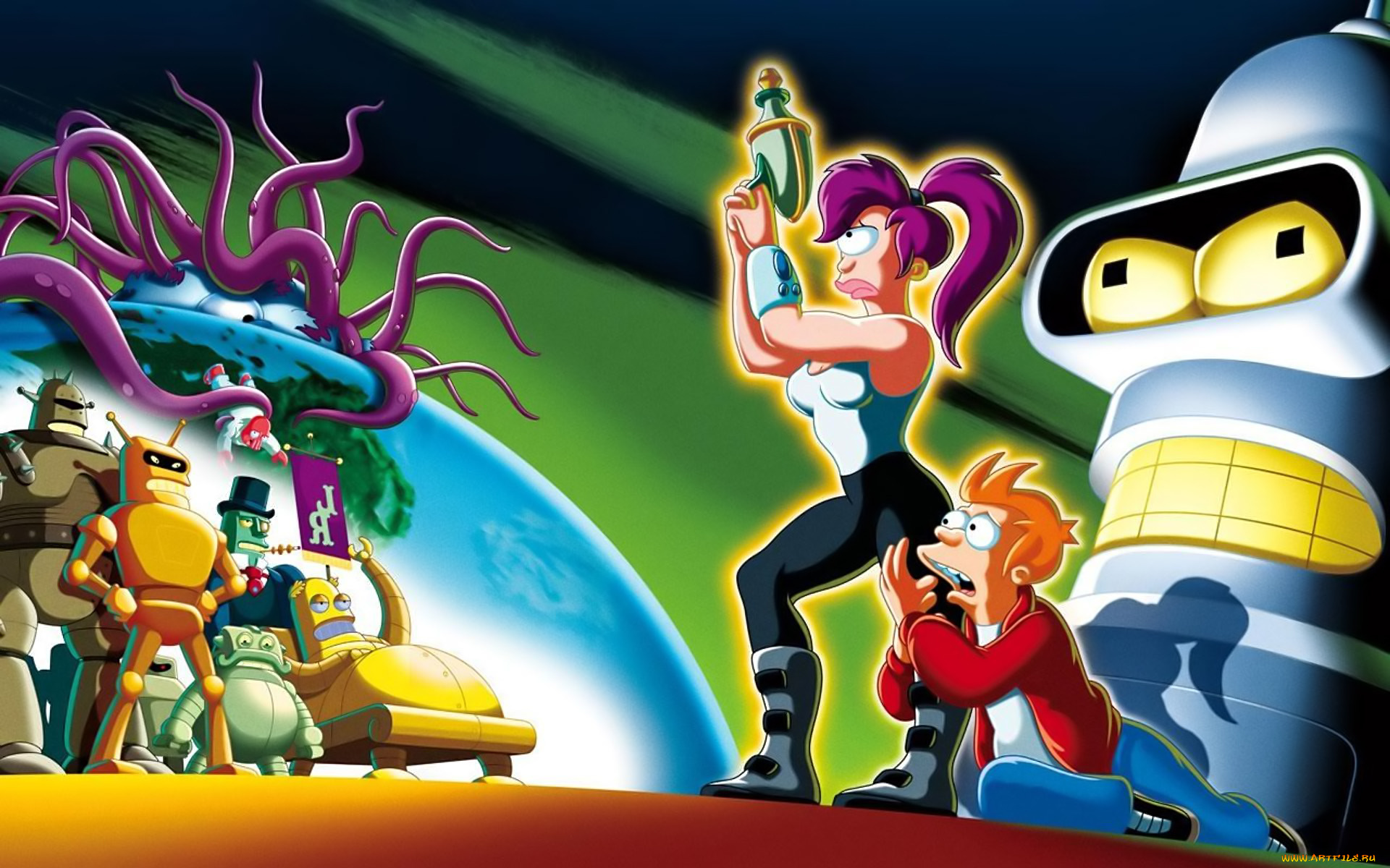 futurama, мультфильмы, футурама