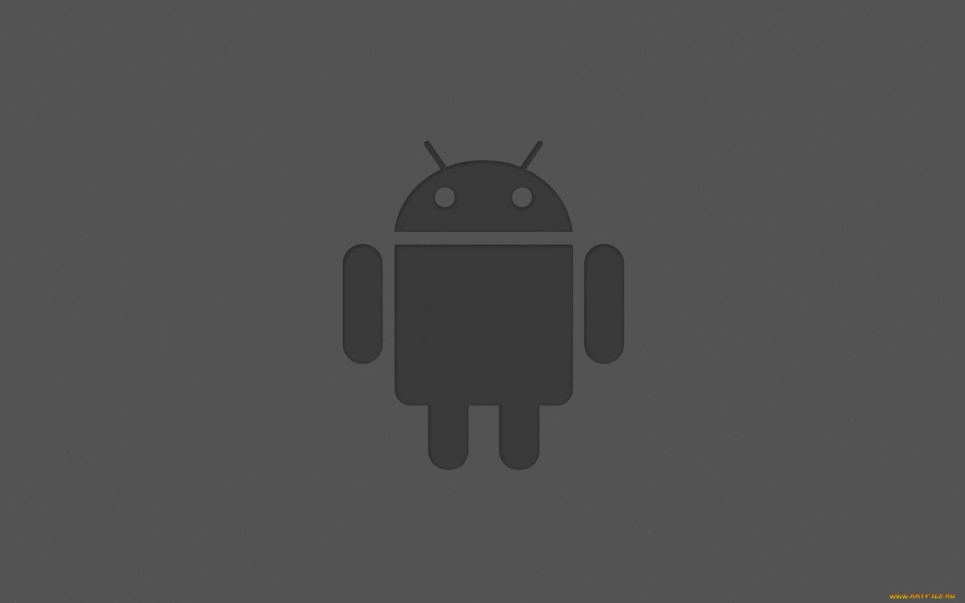 компьютеры, android, логотип, серый