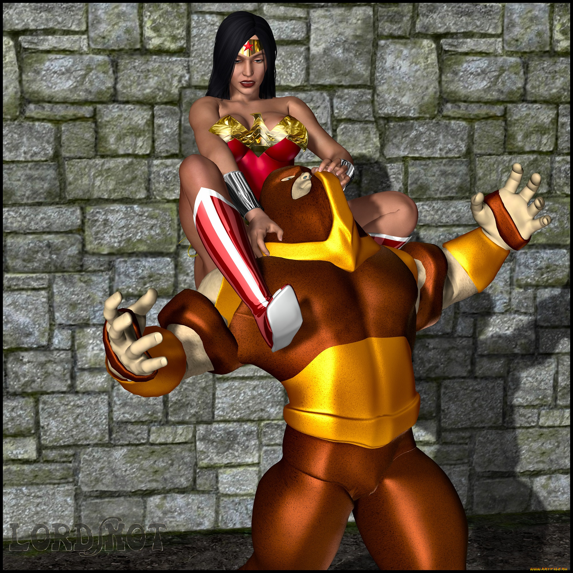 3д, графика, fantasy, фантазия, девушка, lordsnot, существо