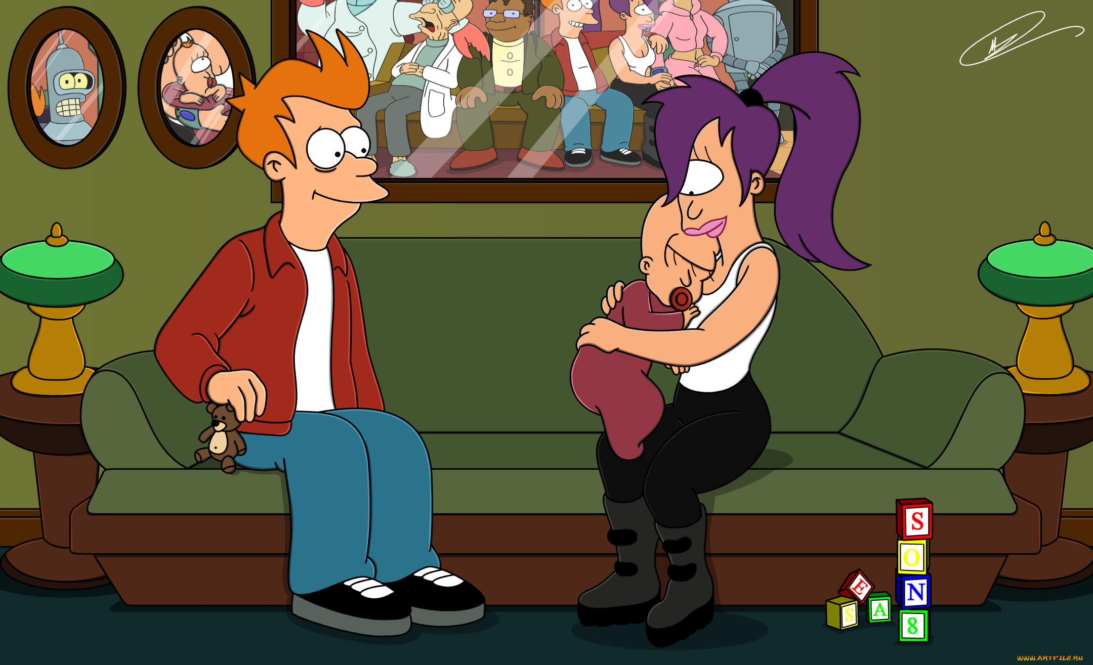 futurama, мультфильмы, футурама