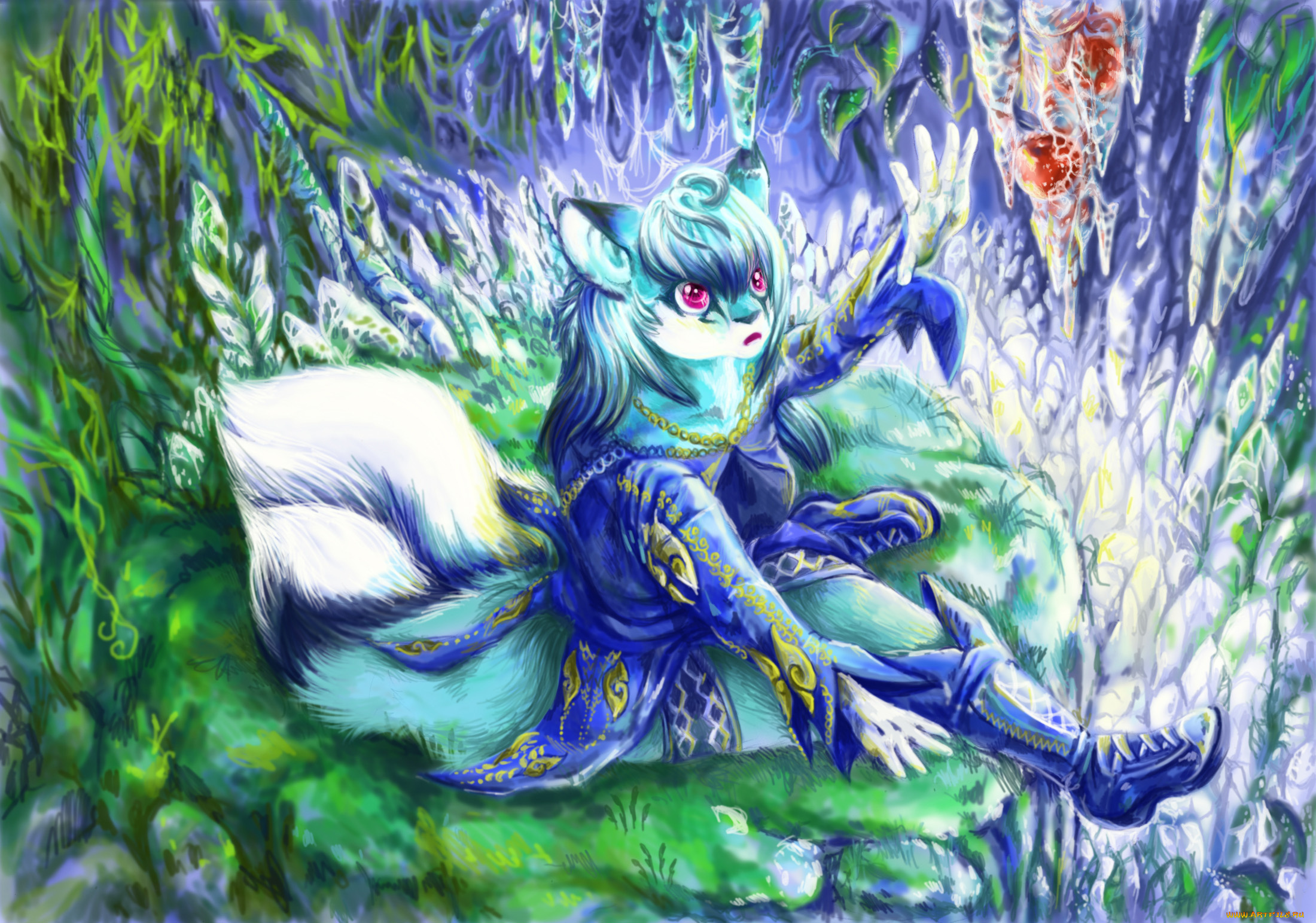 рисованные, животные, сказочные, мифические, рисунок