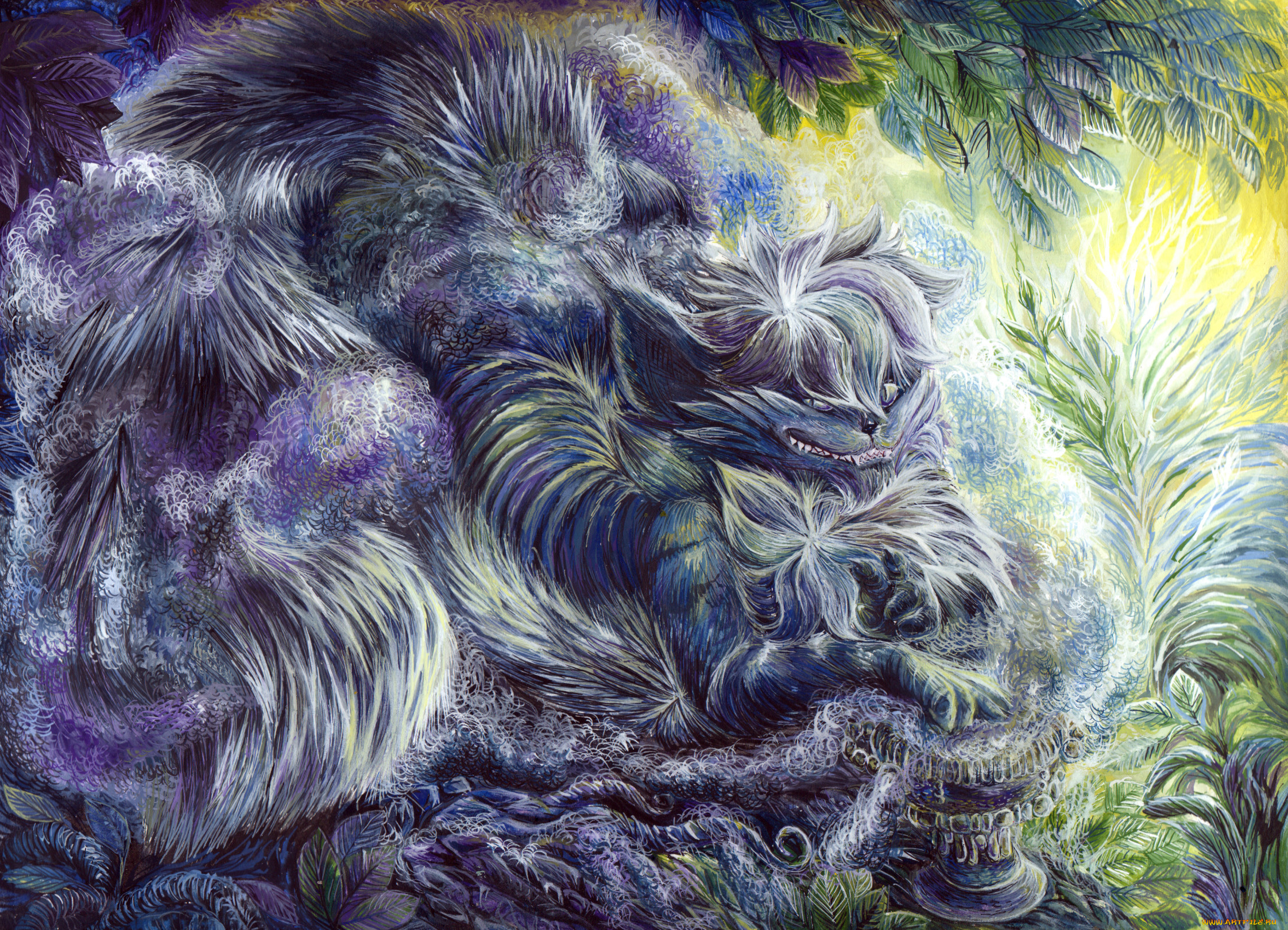 рисованные, животные, сказочные, мифические, рисунок