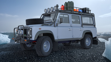 обоя автомобили, 3д, land, rover