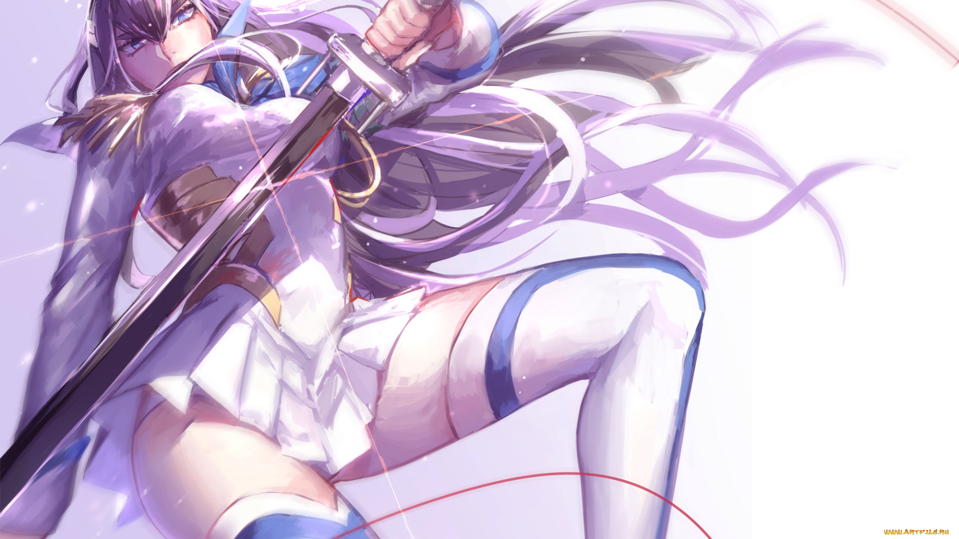 аниме, kill, la, kill, оружие, меч, девушка, kill, la, kiryuuin, satsuki