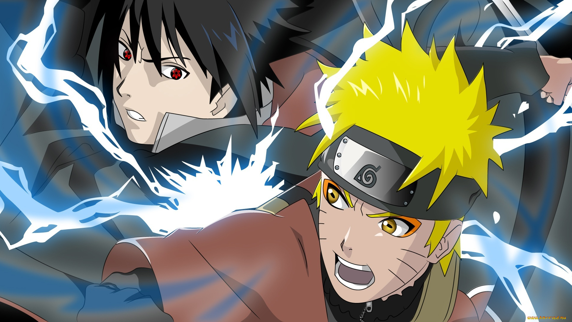 аниме, naruto, чидори, sasuke, uchiha, uzumaki