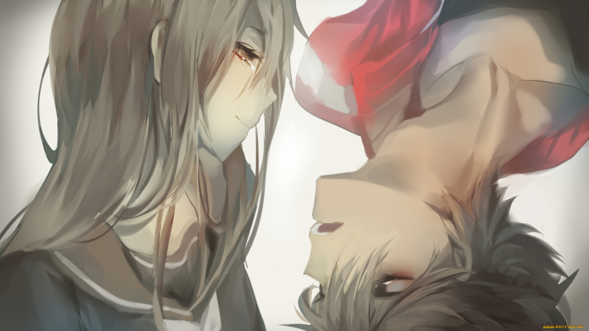 аниме, *unknown, , другое, школьная, форма, слеза, девушка, парень